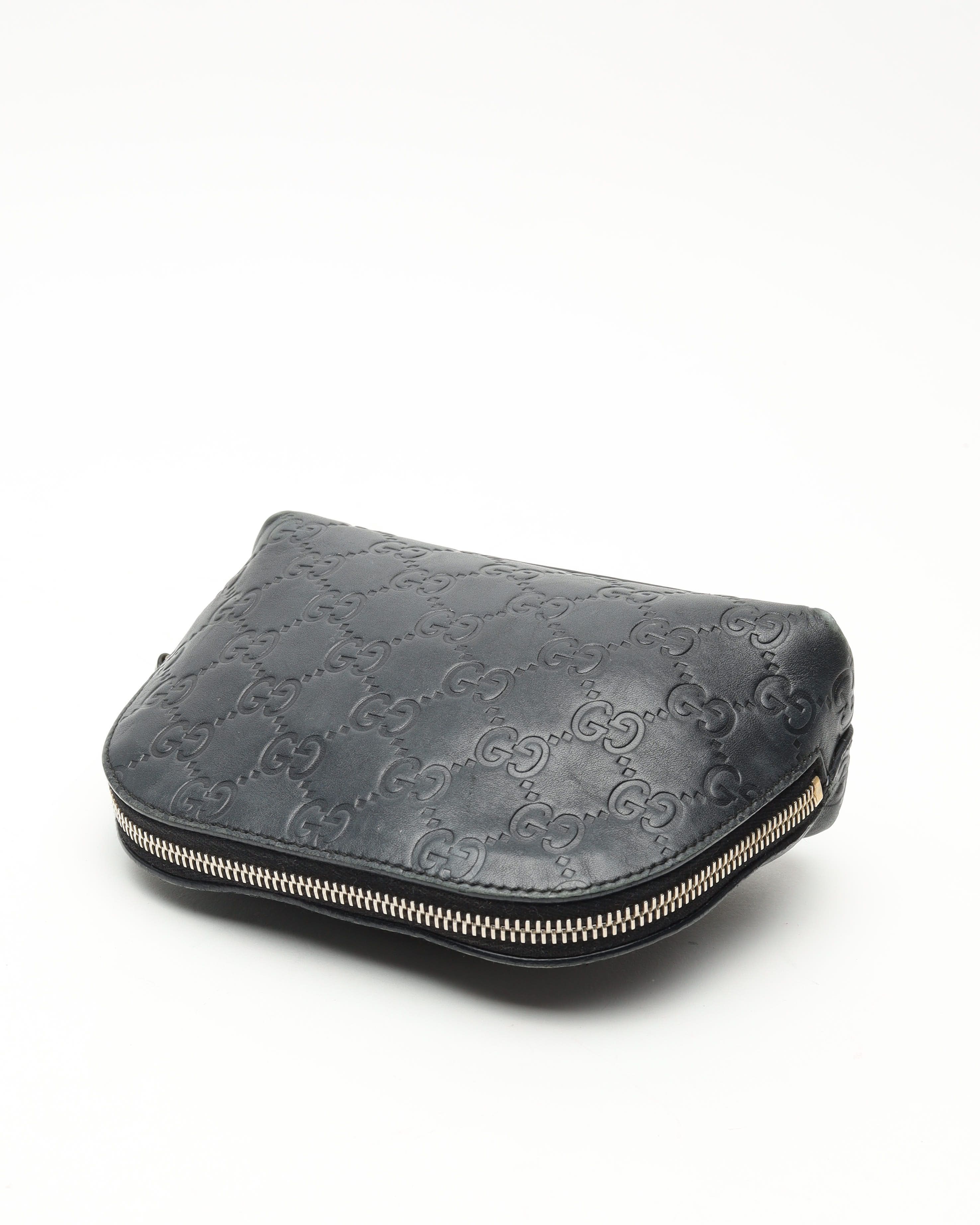 Gucci Leather Pouch In Black