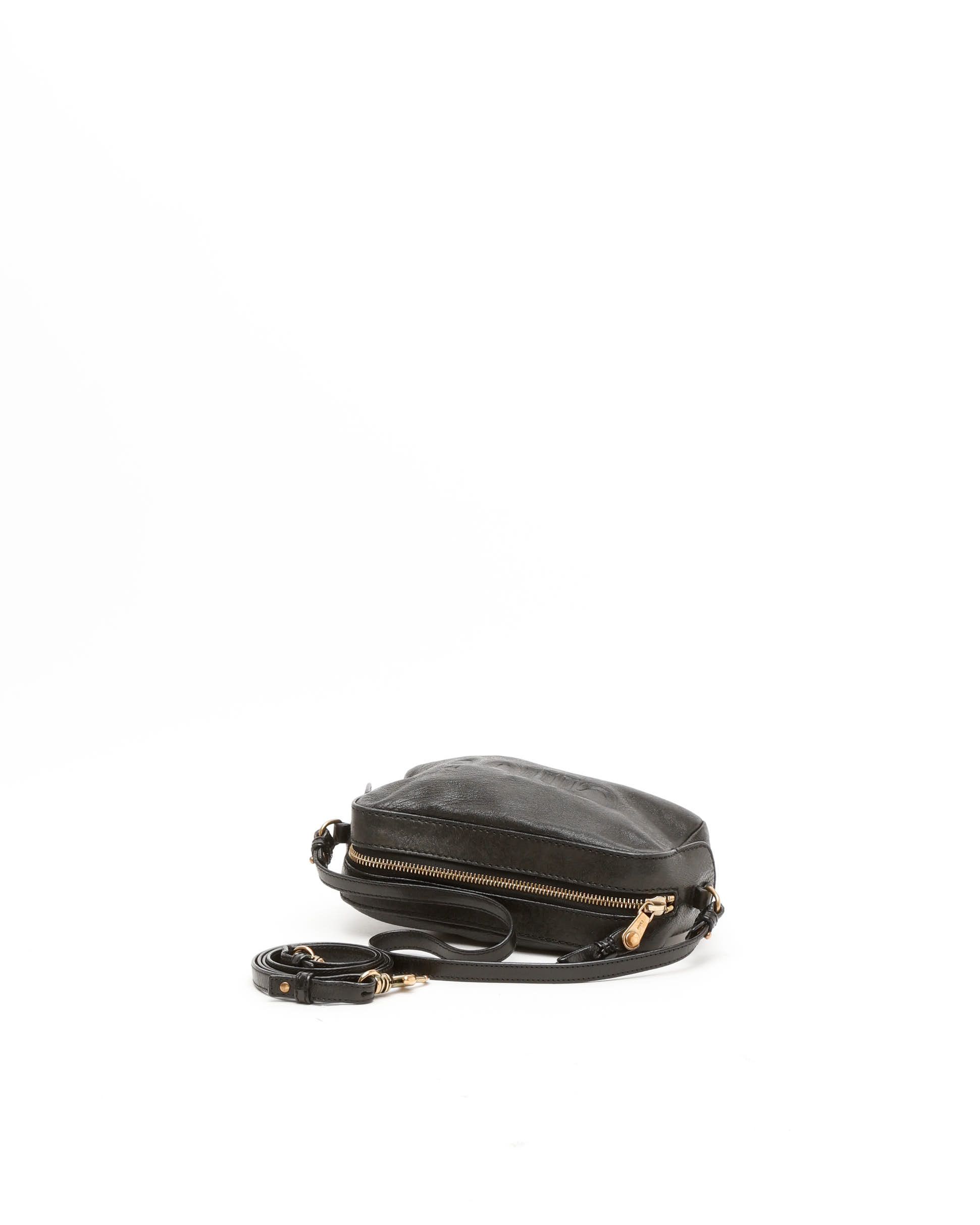 Chloé Logo Shoulder Bag In Black