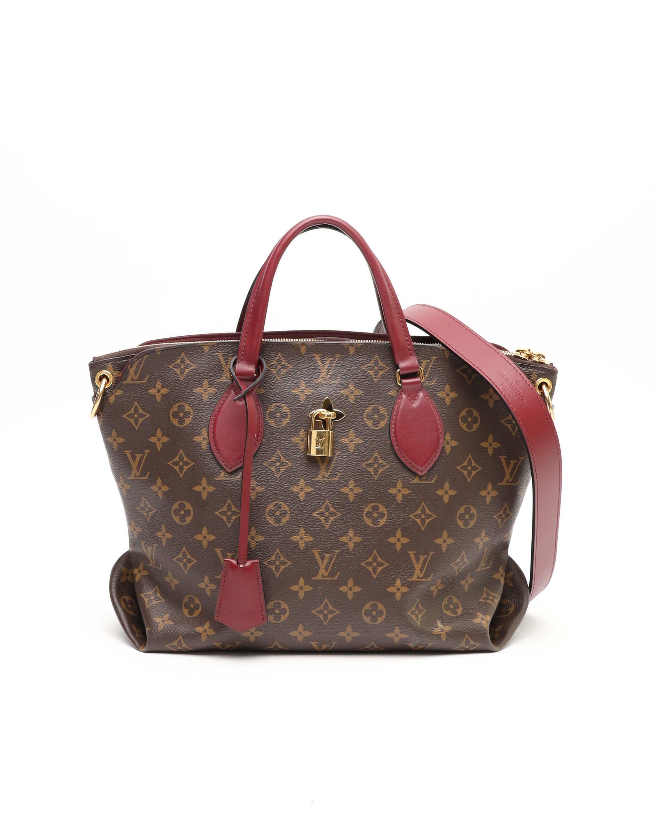 Pre-owned Louis Vuitton Flower Zip Tote Mm Bag