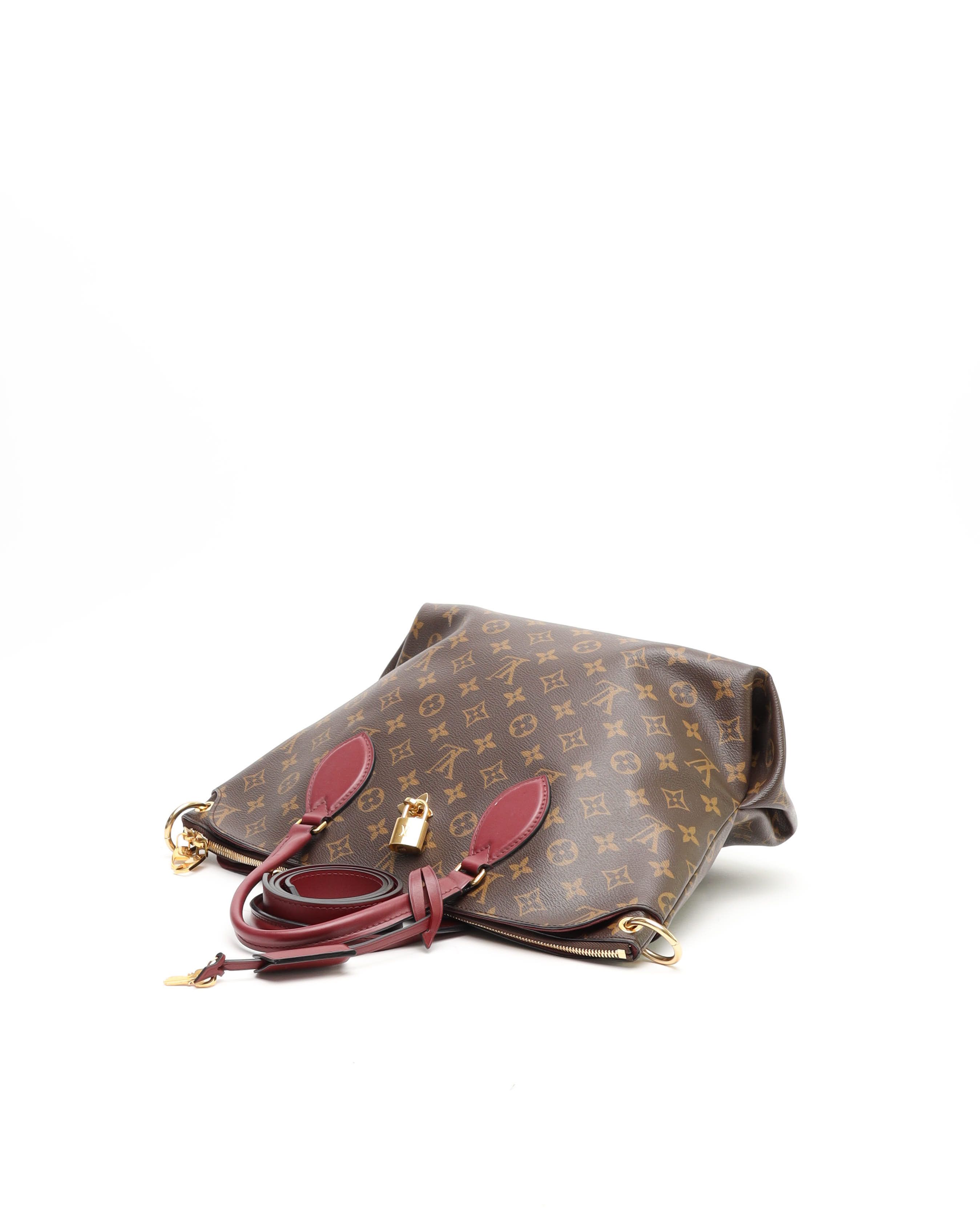 Pre-owned Louis Vuitton Flower Zip Tote Mm Bag
