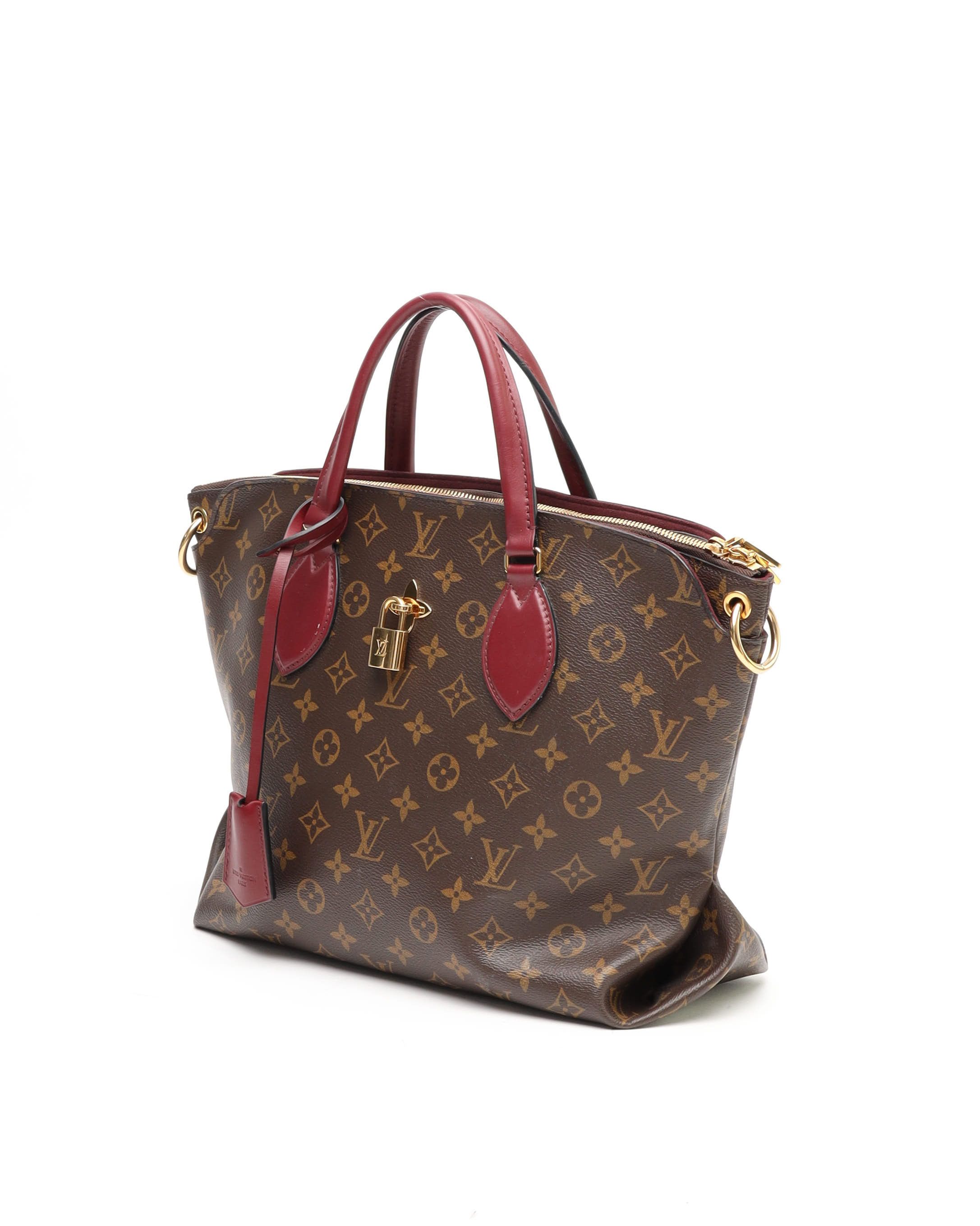 Pre-owned Louis Vuitton Flower Zip Tote Mm Bag