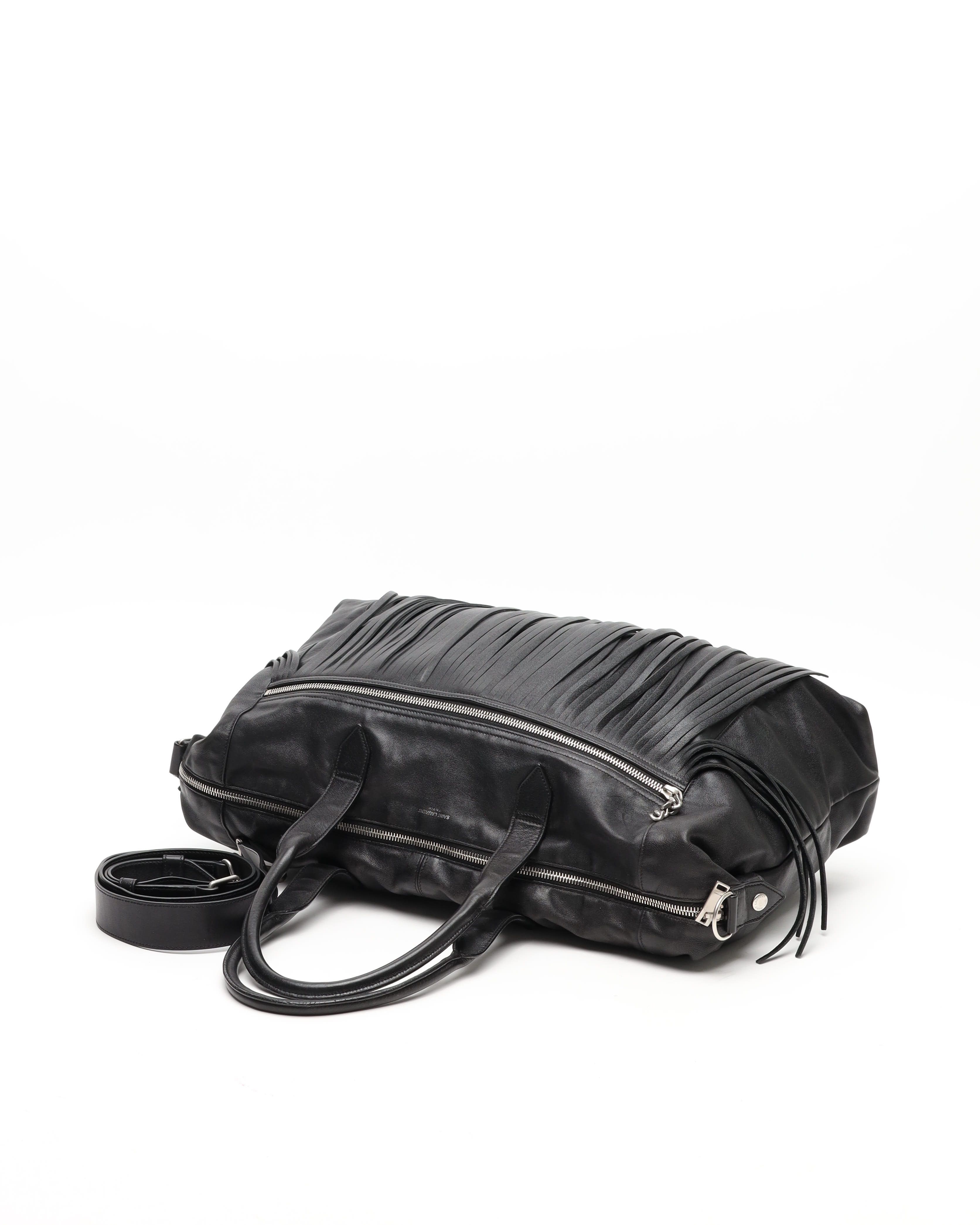Saint Laurent Fringe Boston Bag