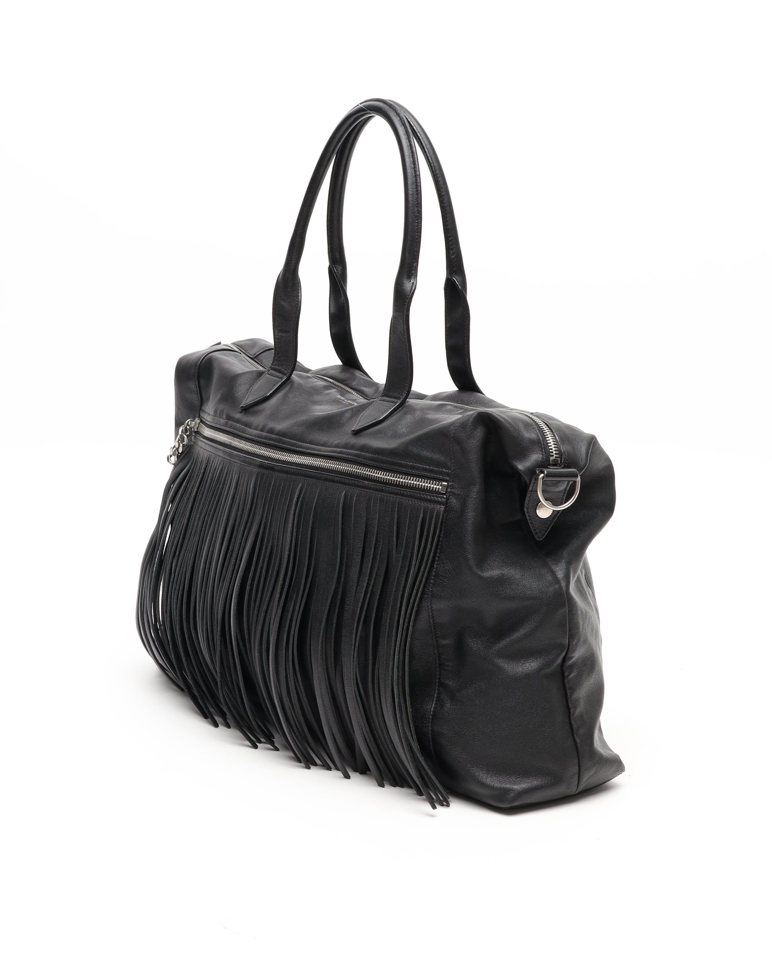 Saint Laurent Fringe Boston Bag