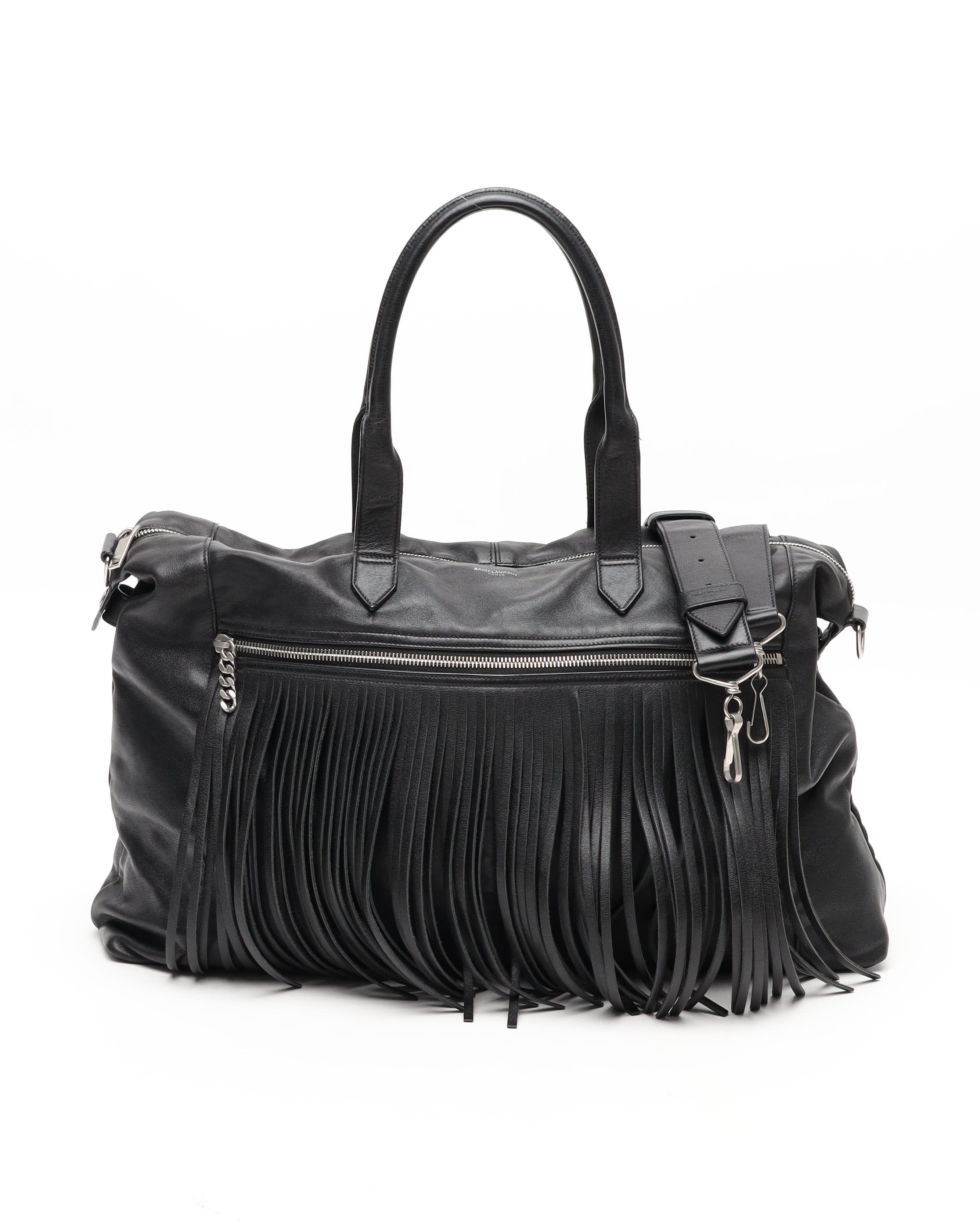 Saint Laurent Fringe Boston Bag
