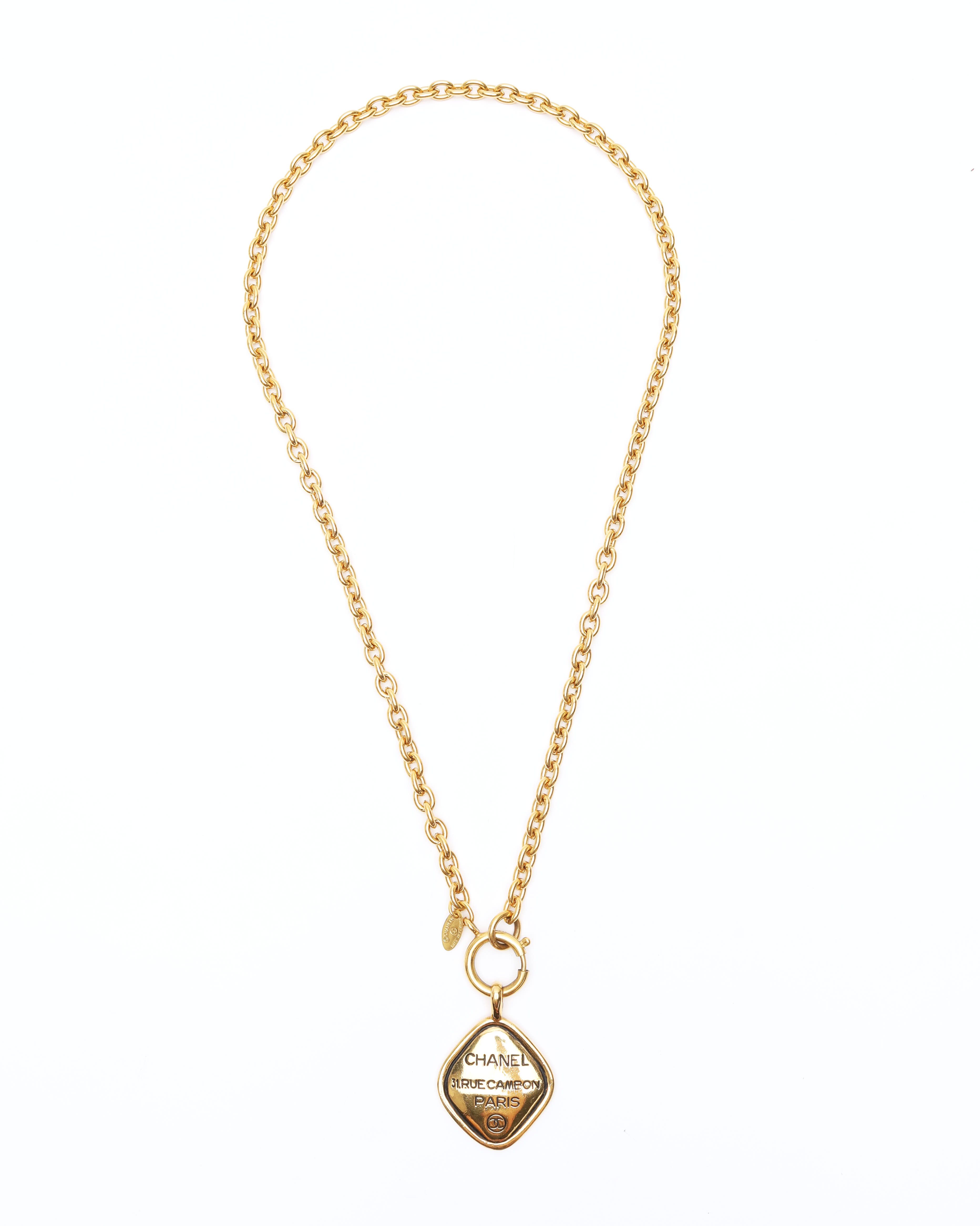 Pre-owned Chanel 31 Rue Cambon Gold Necklace