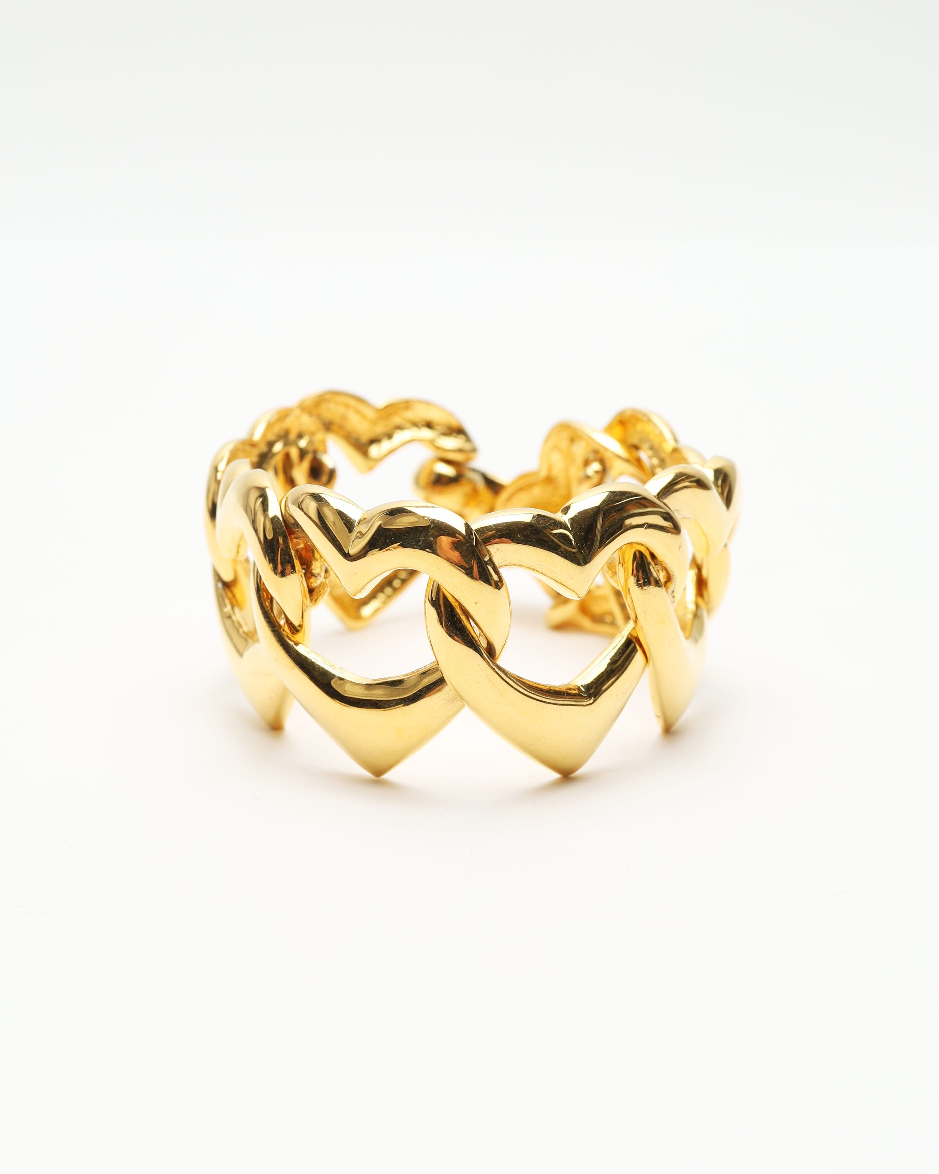 Saint Laurent Heart Bracelet In Multi