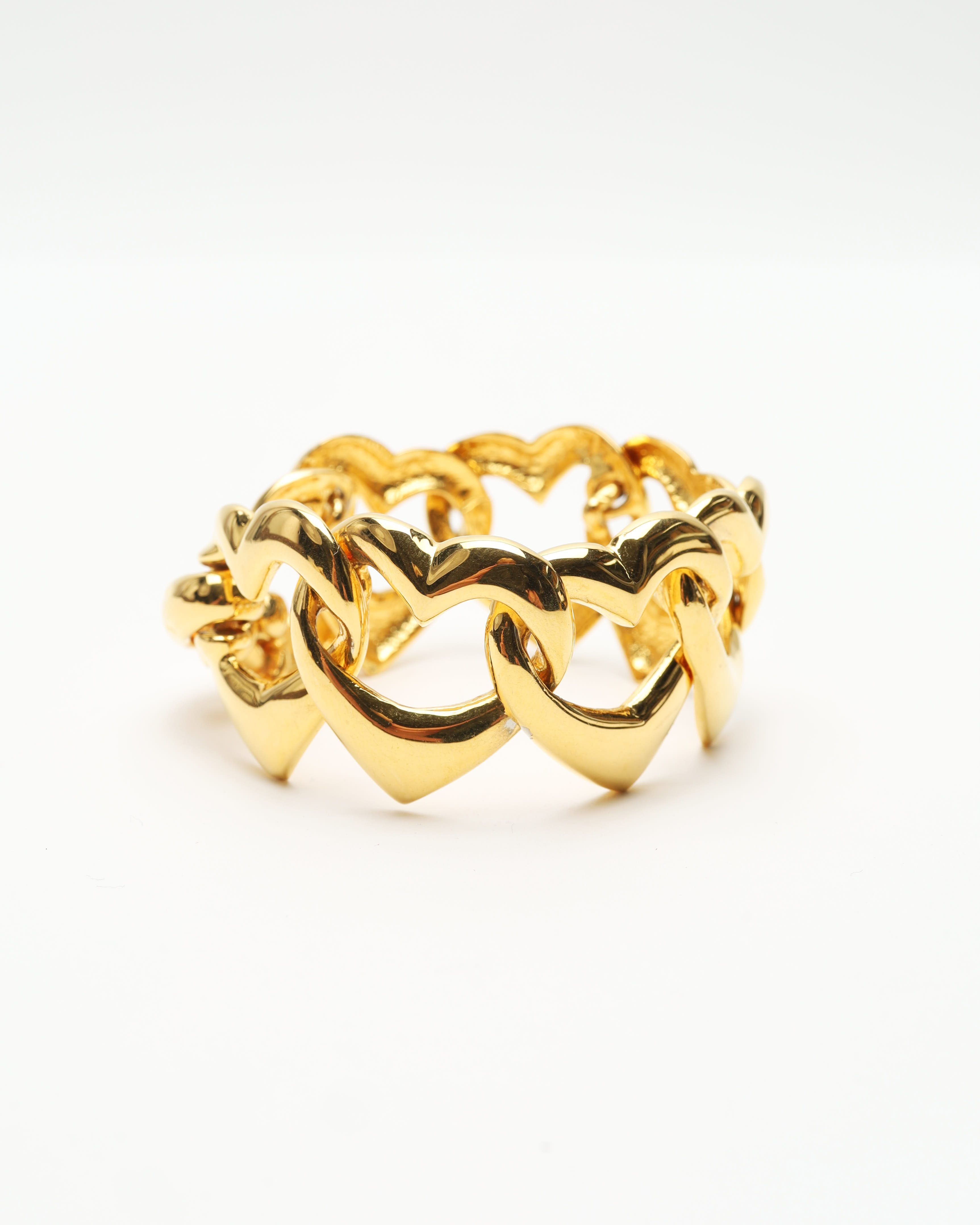 Saint Laurent Heart Bracelet In Multi