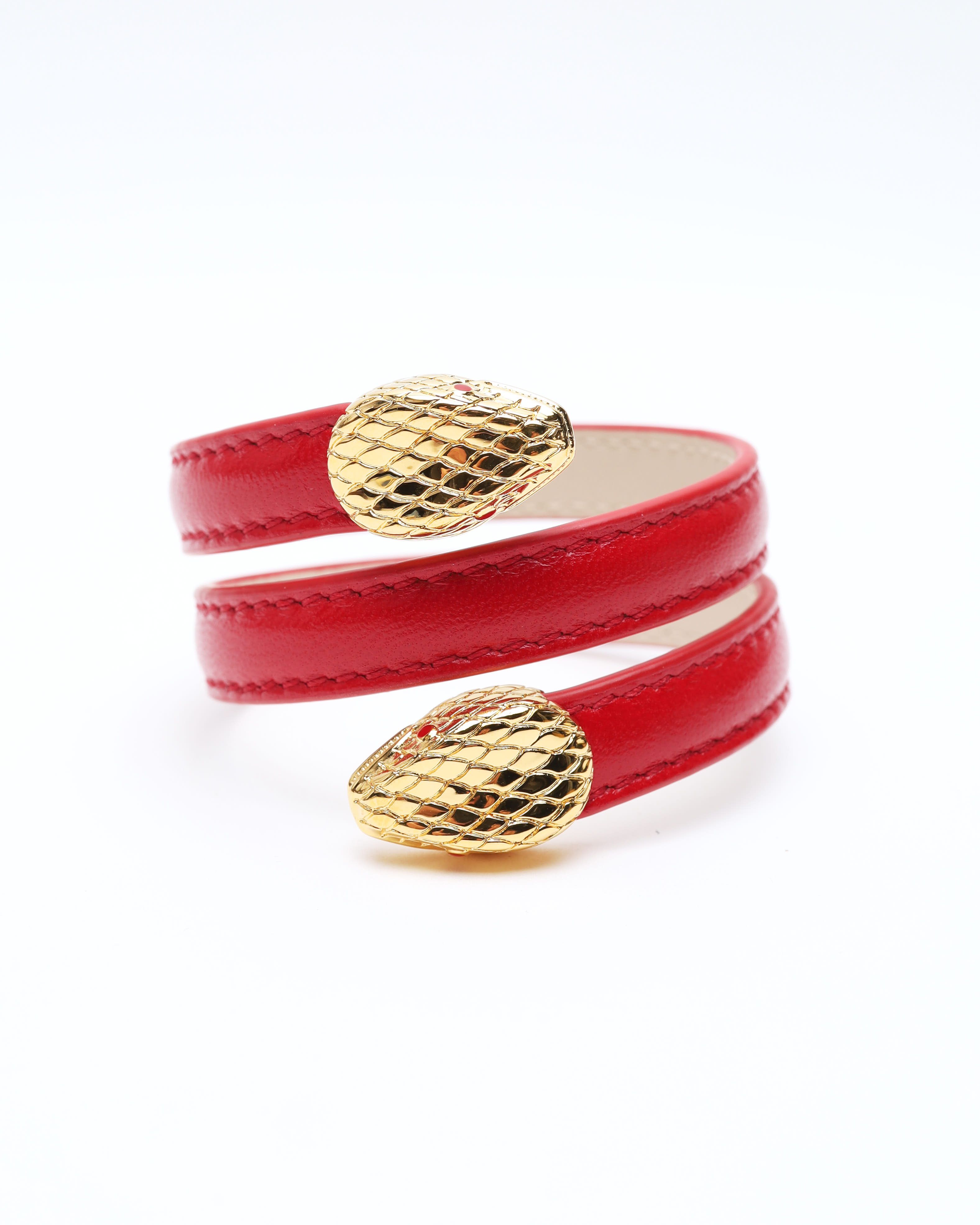 Bvlgari Serpenti Forever Leather Bracelet