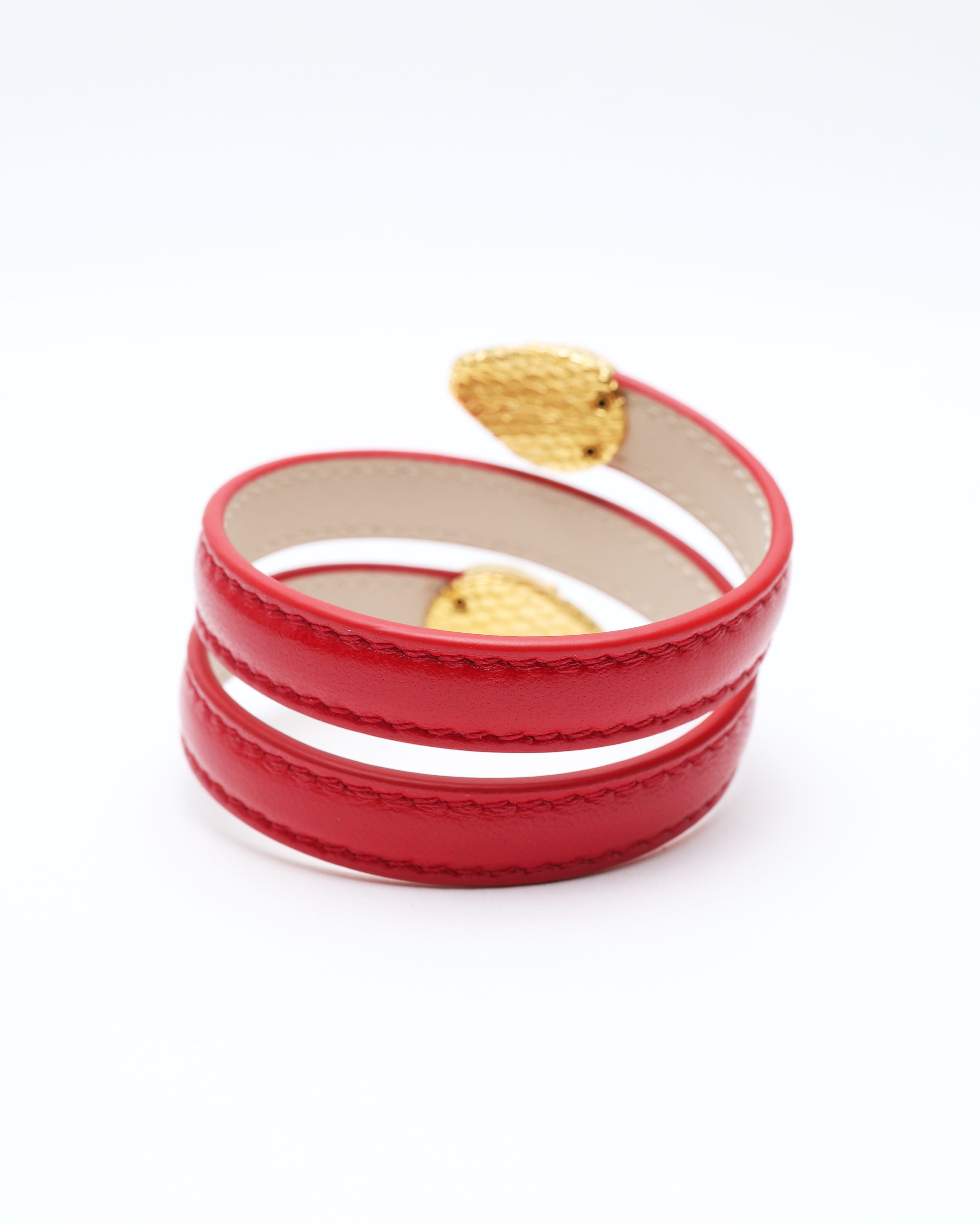 Bvlgari Serpenti Forever Leather Bracelet