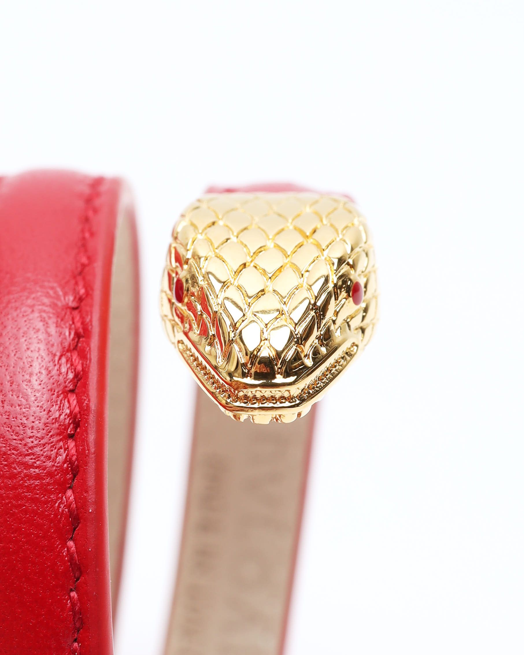 Bvlgari Serpenti Forever Leather Bracelet