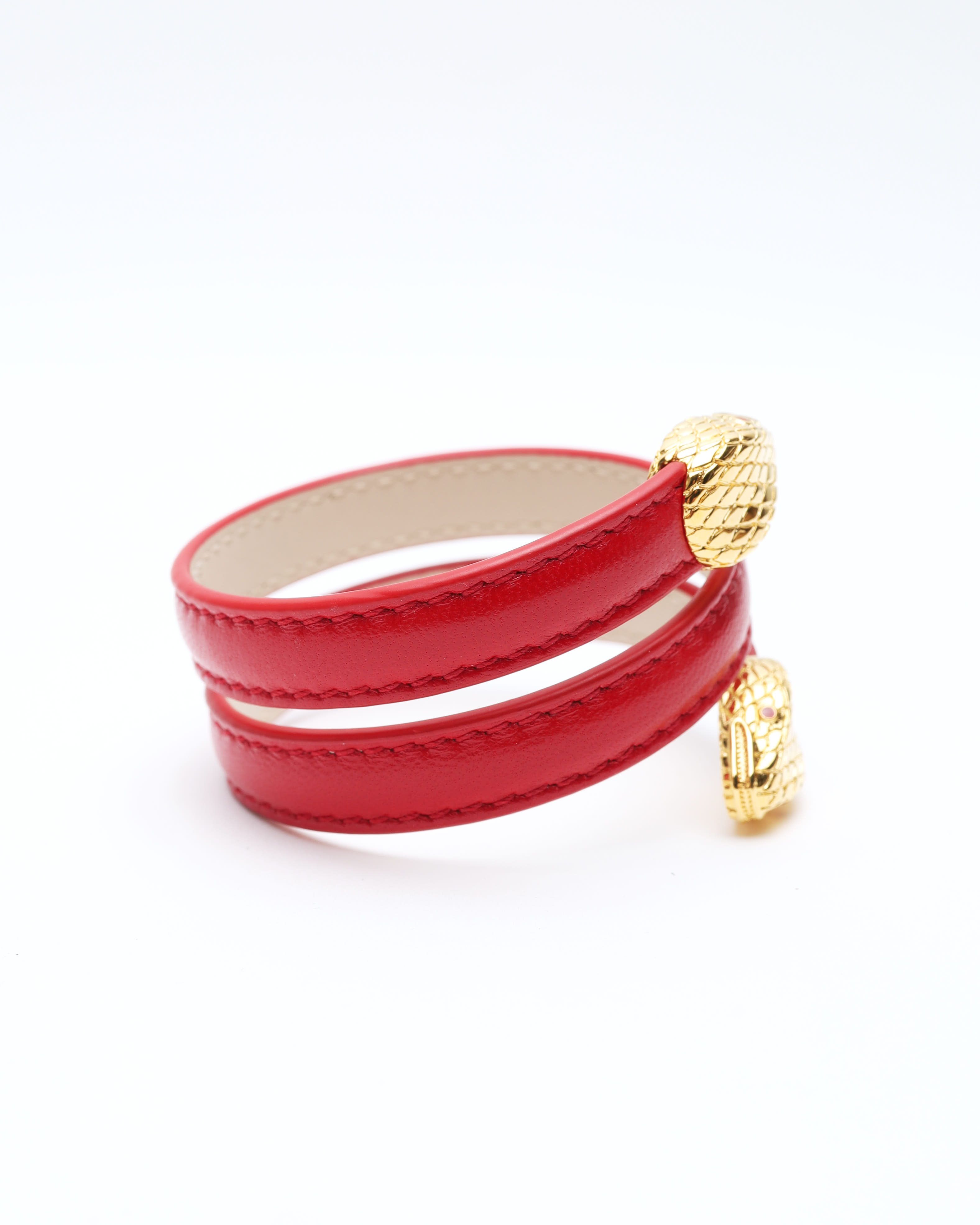 Bvlgari Serpenti Forever Leather Bracelet