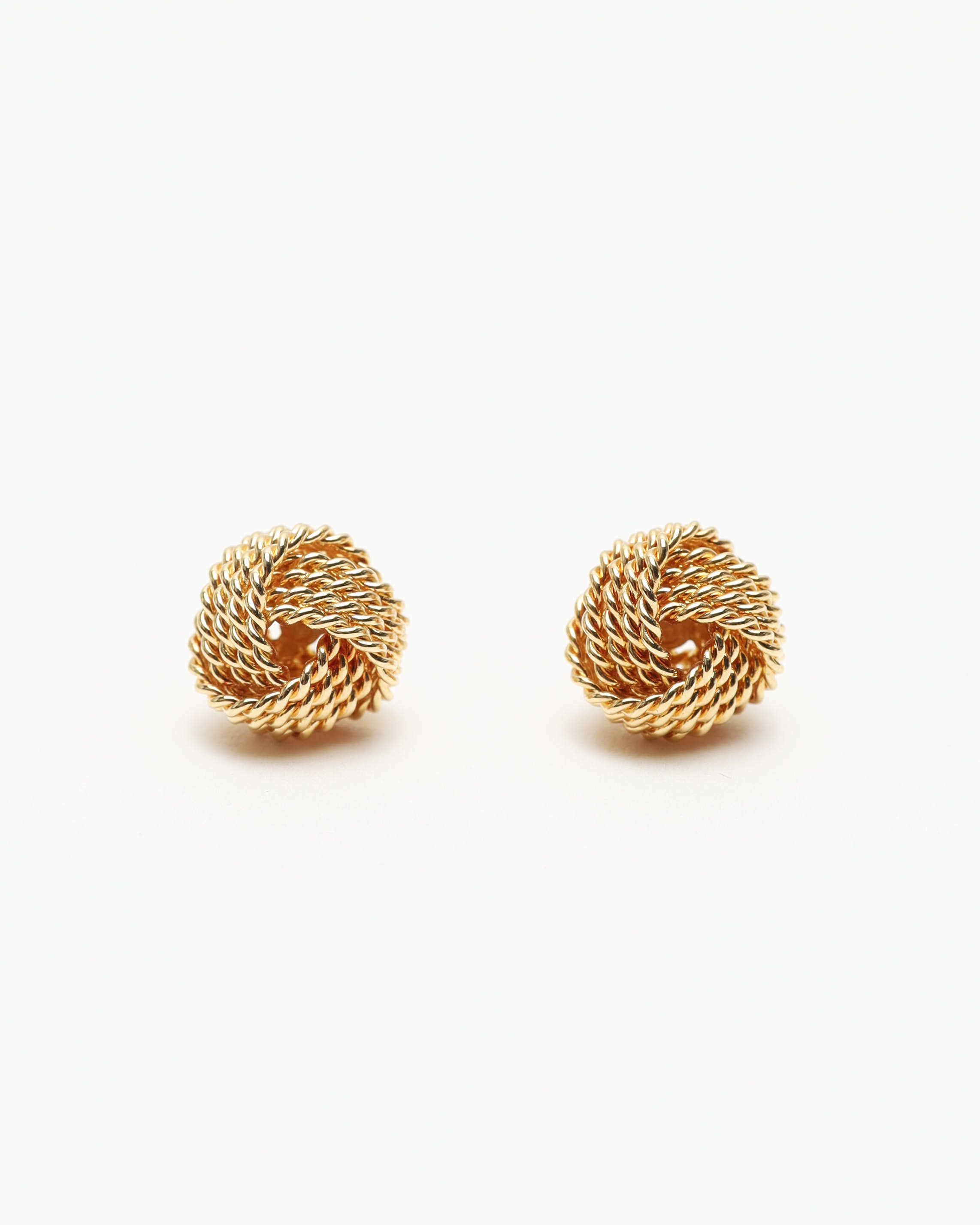 Tiffany & Co Twist Knot 18kt Gold Earrings