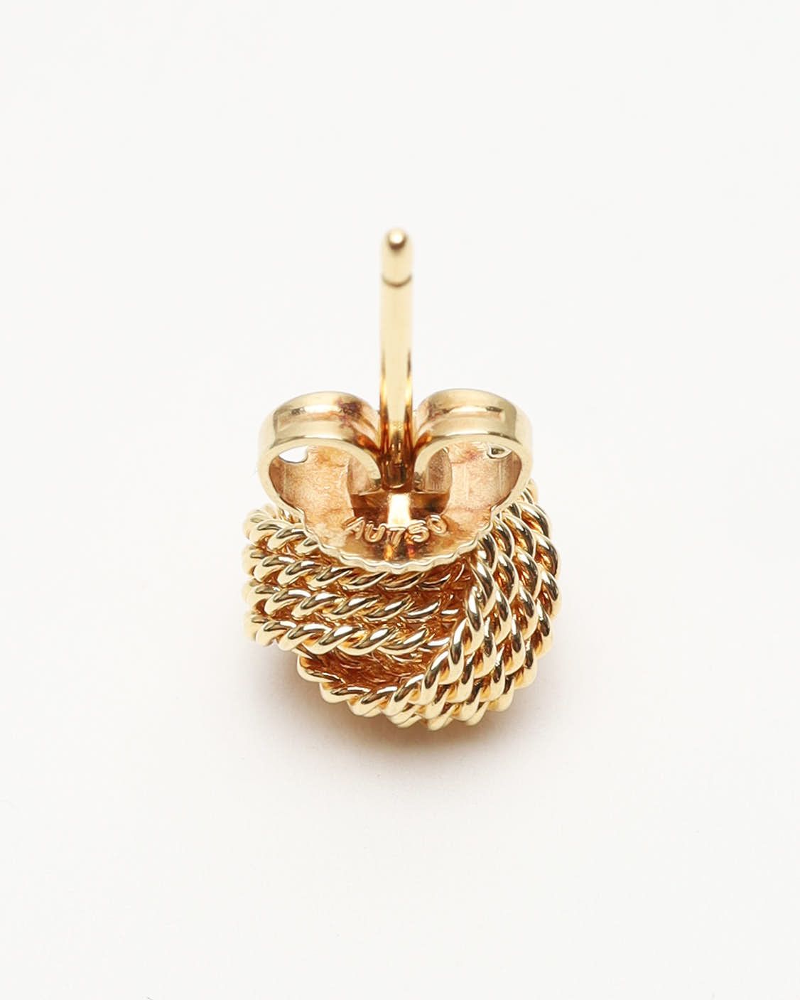 Tiffany & Co Twist Knot 18kt Gold Earrings