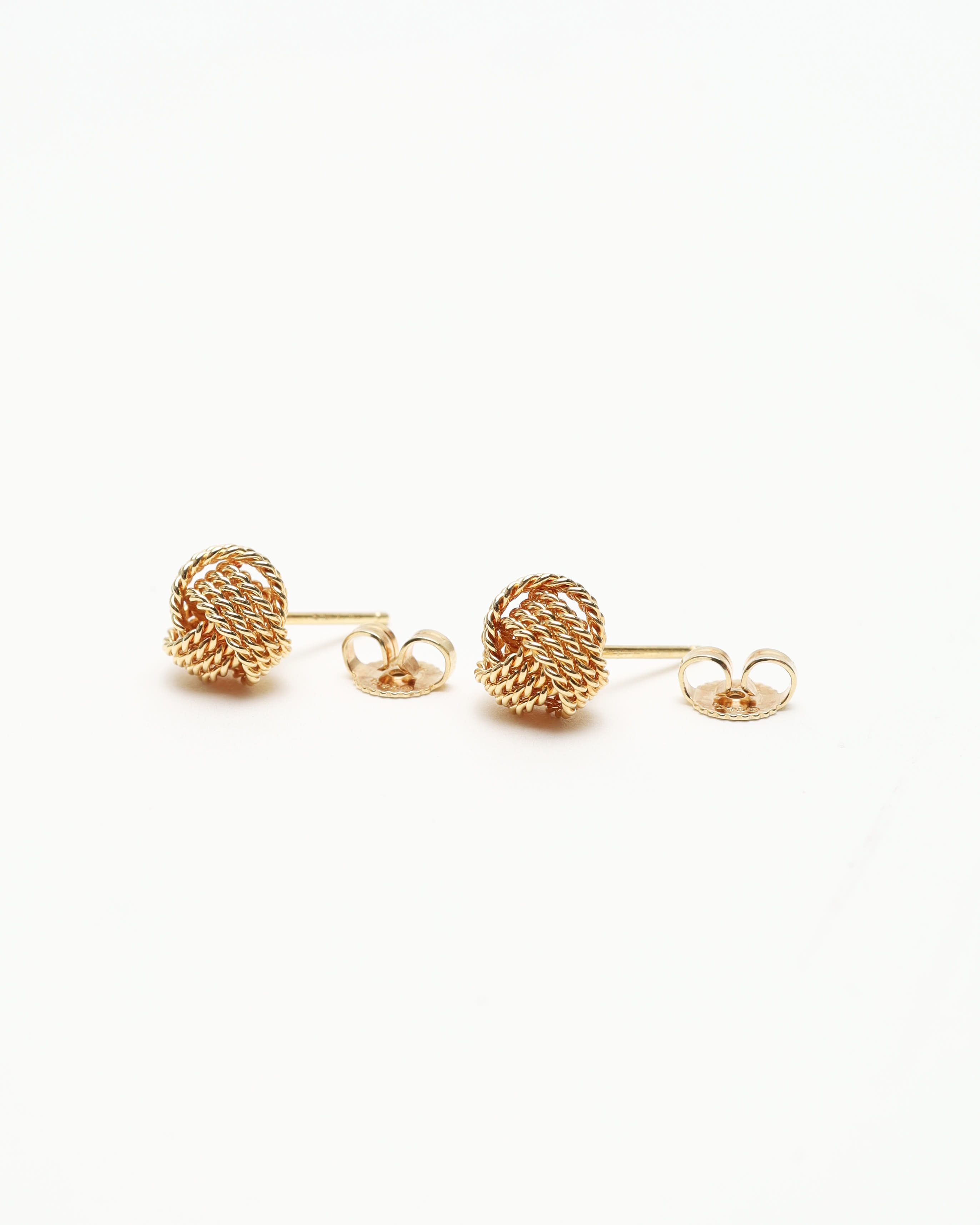 Tiffany & Co Twist Knot 18kt Gold Earrings