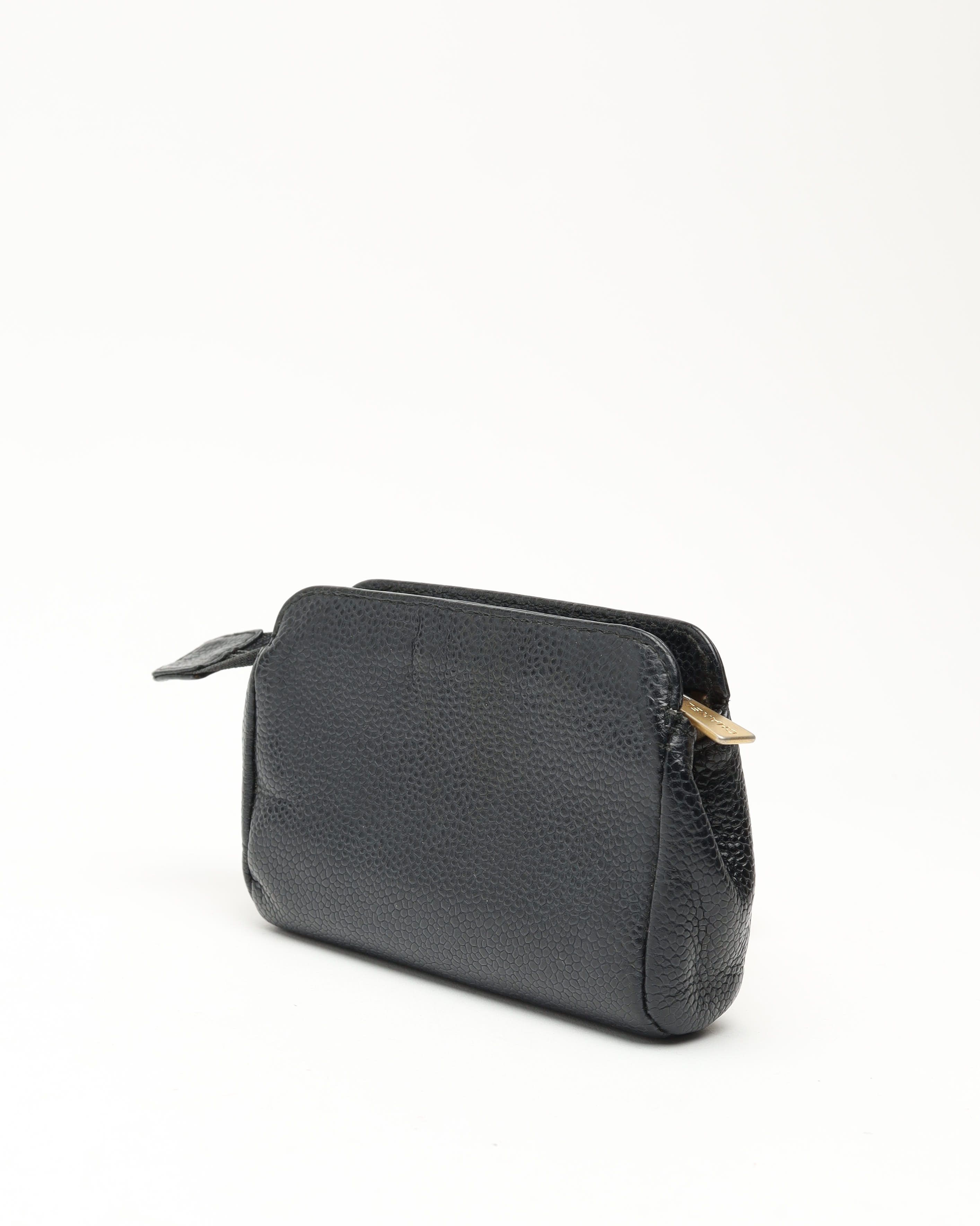 CHANEL Pre-owned Cc Caviar Pouch