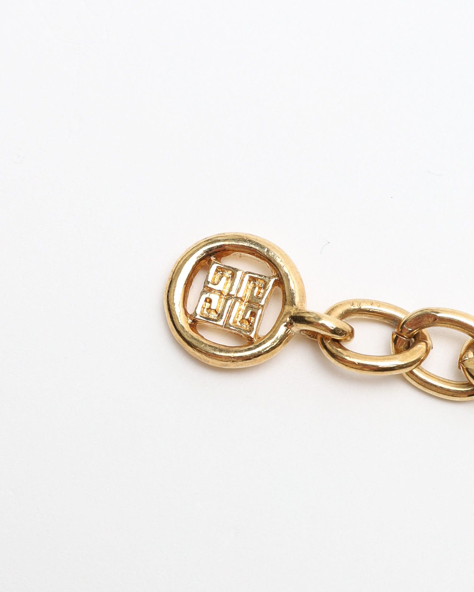 Givenchy Gold Hoop Necklace