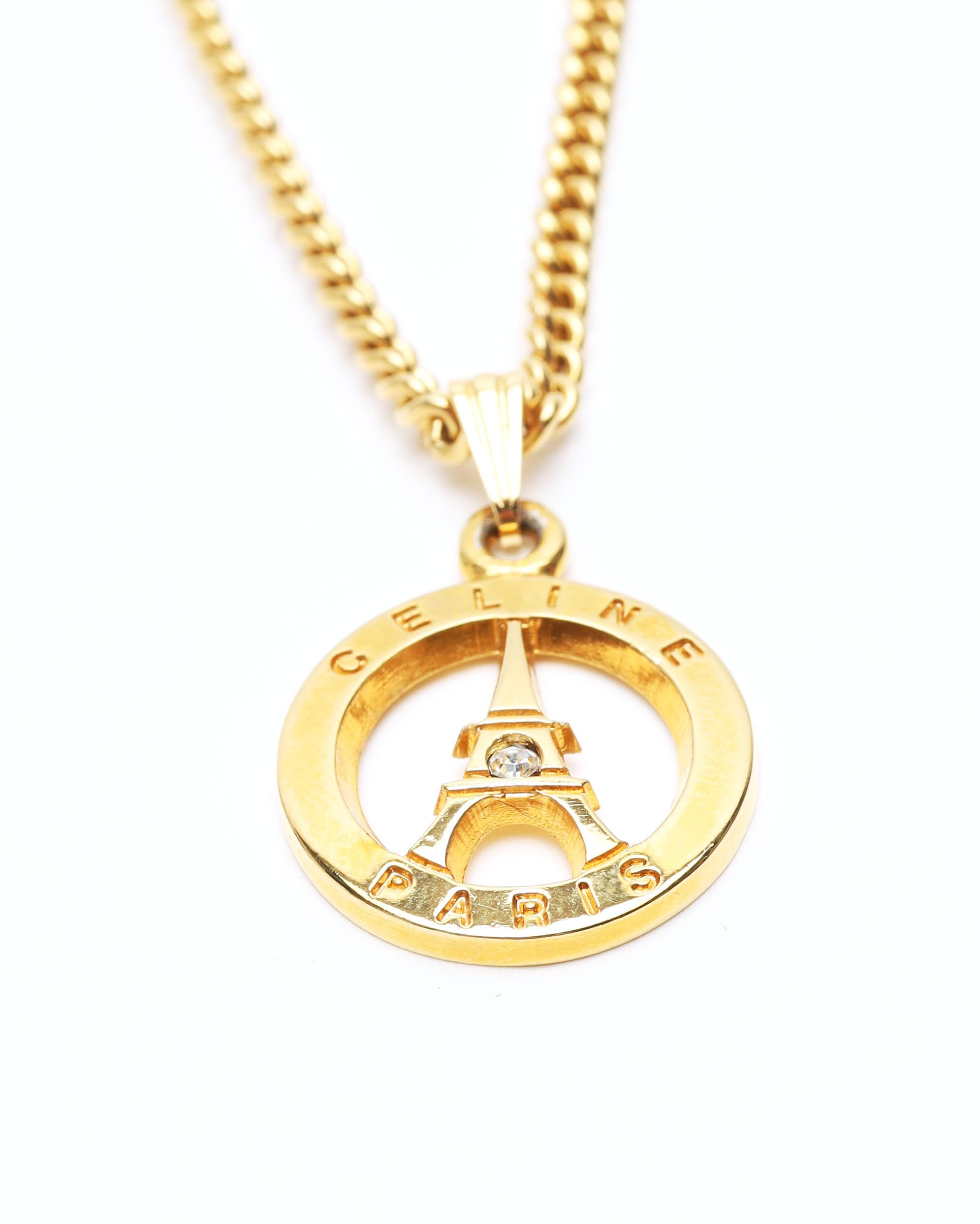 Celine Céline Eiffel Tower Necklace