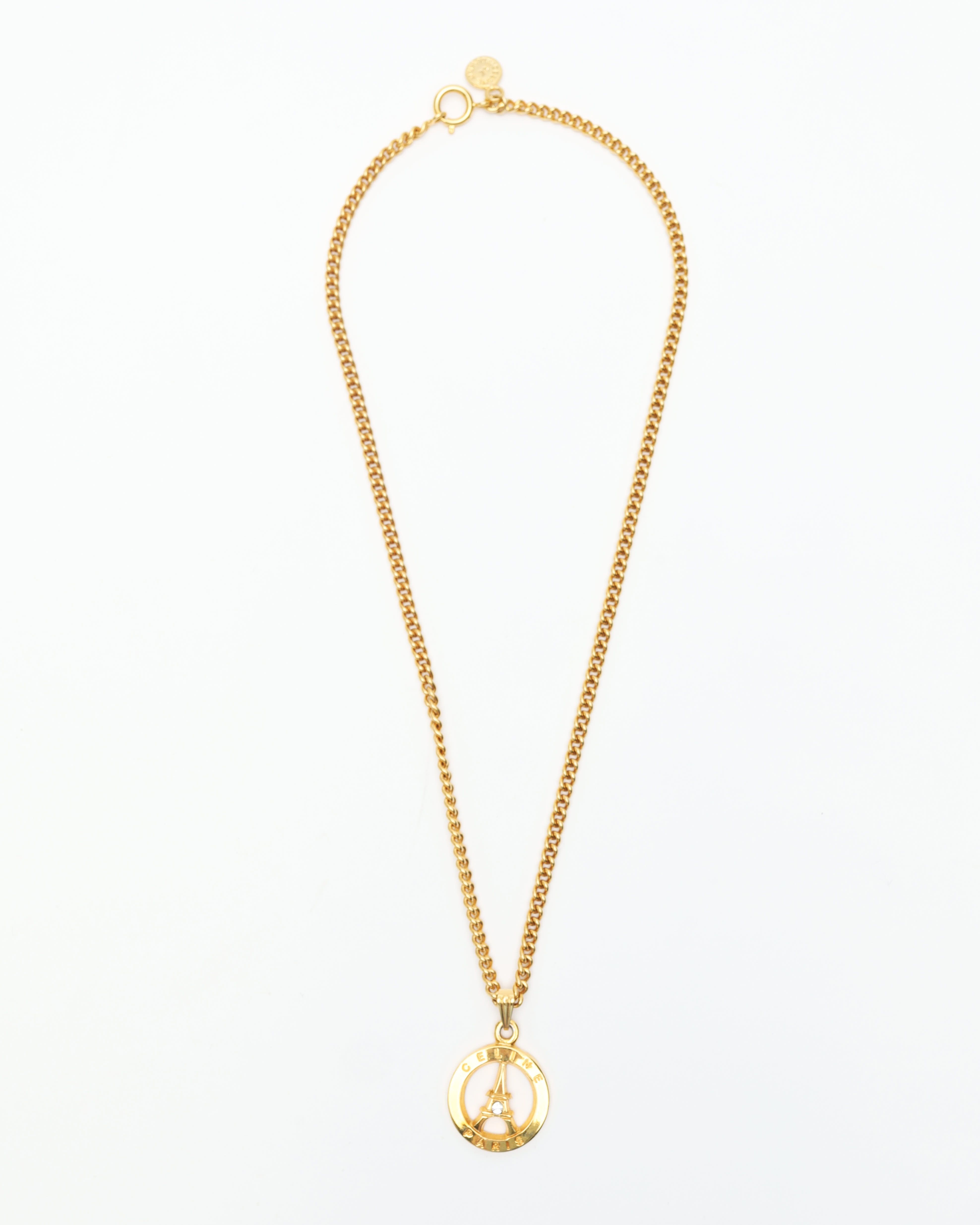 Celine Céline Eiffel Tower Necklace