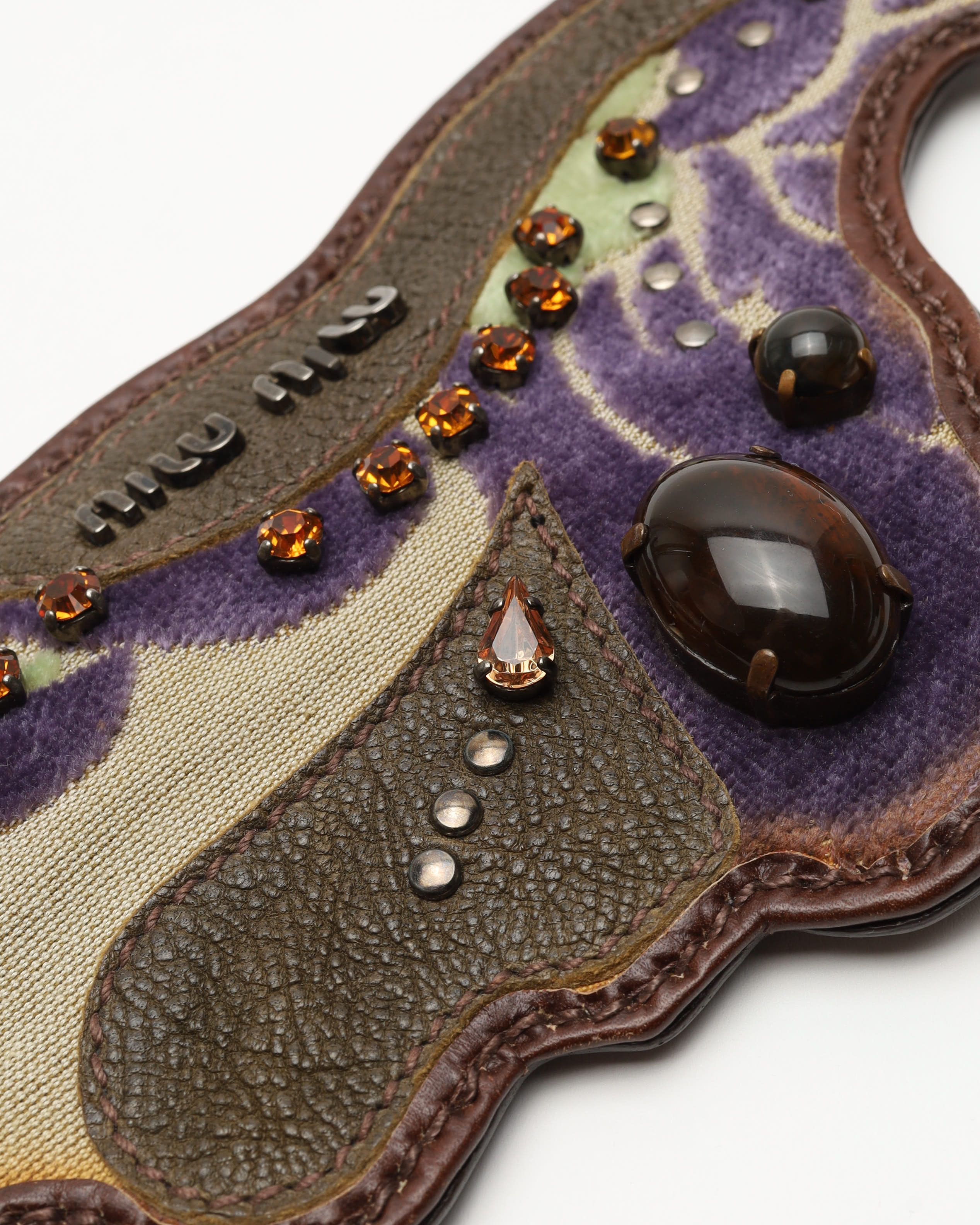 Miu Miu Large Leather Brooch