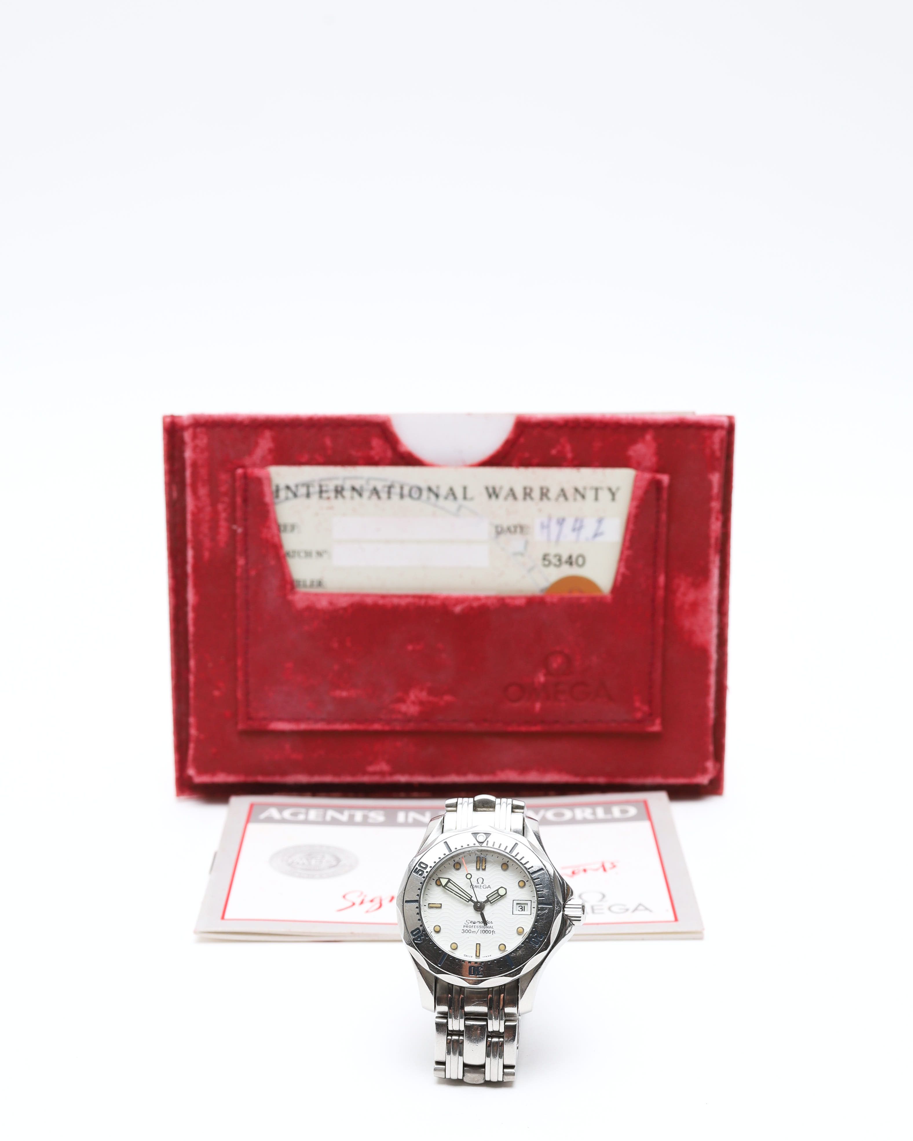 Omega Lady-seamaster Professional 300m 29mm Ref 2582.20 Certificate Watch