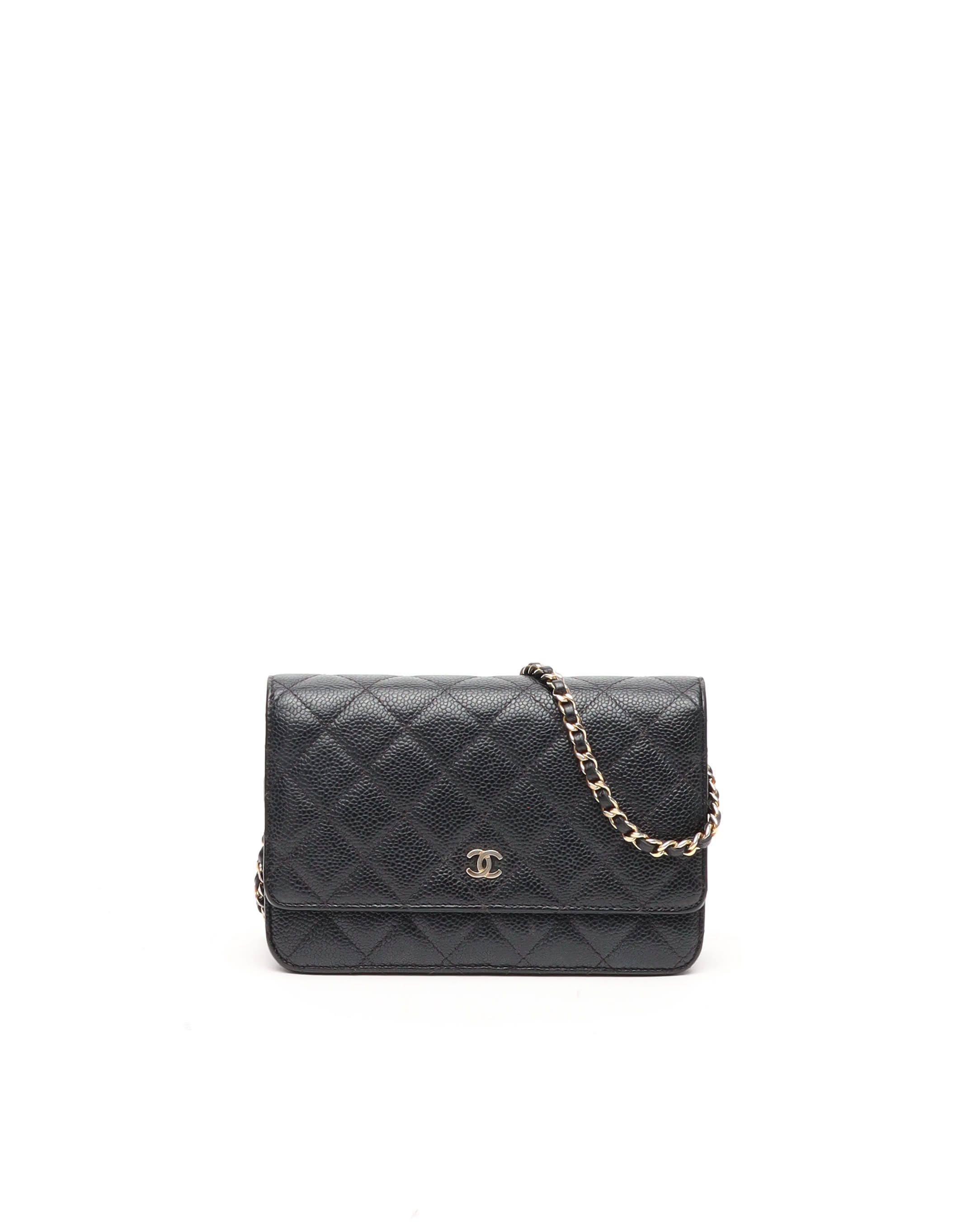 Chanel Caviar Wallet On Chain Bag
