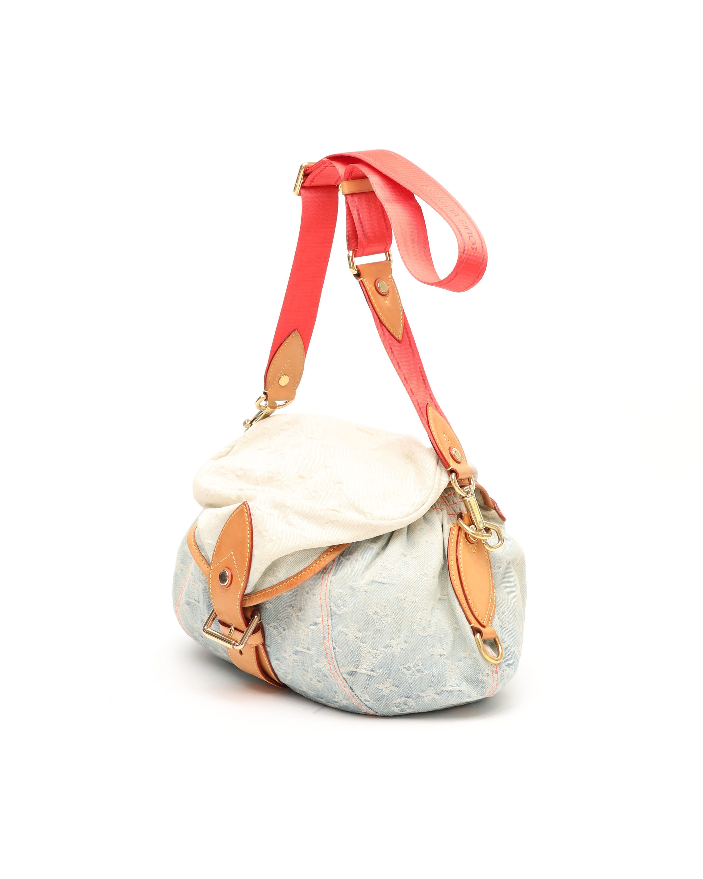 Pre-owned Louis Vuitton Denim Monogram Sunshine Bag