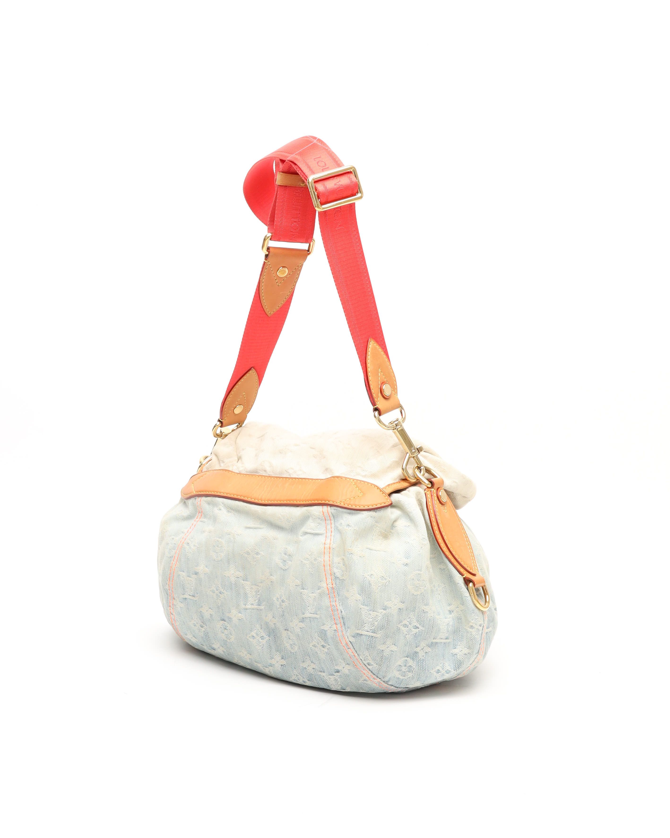 Pre-owned Louis Vuitton Denim Monogram Sunshine Bag