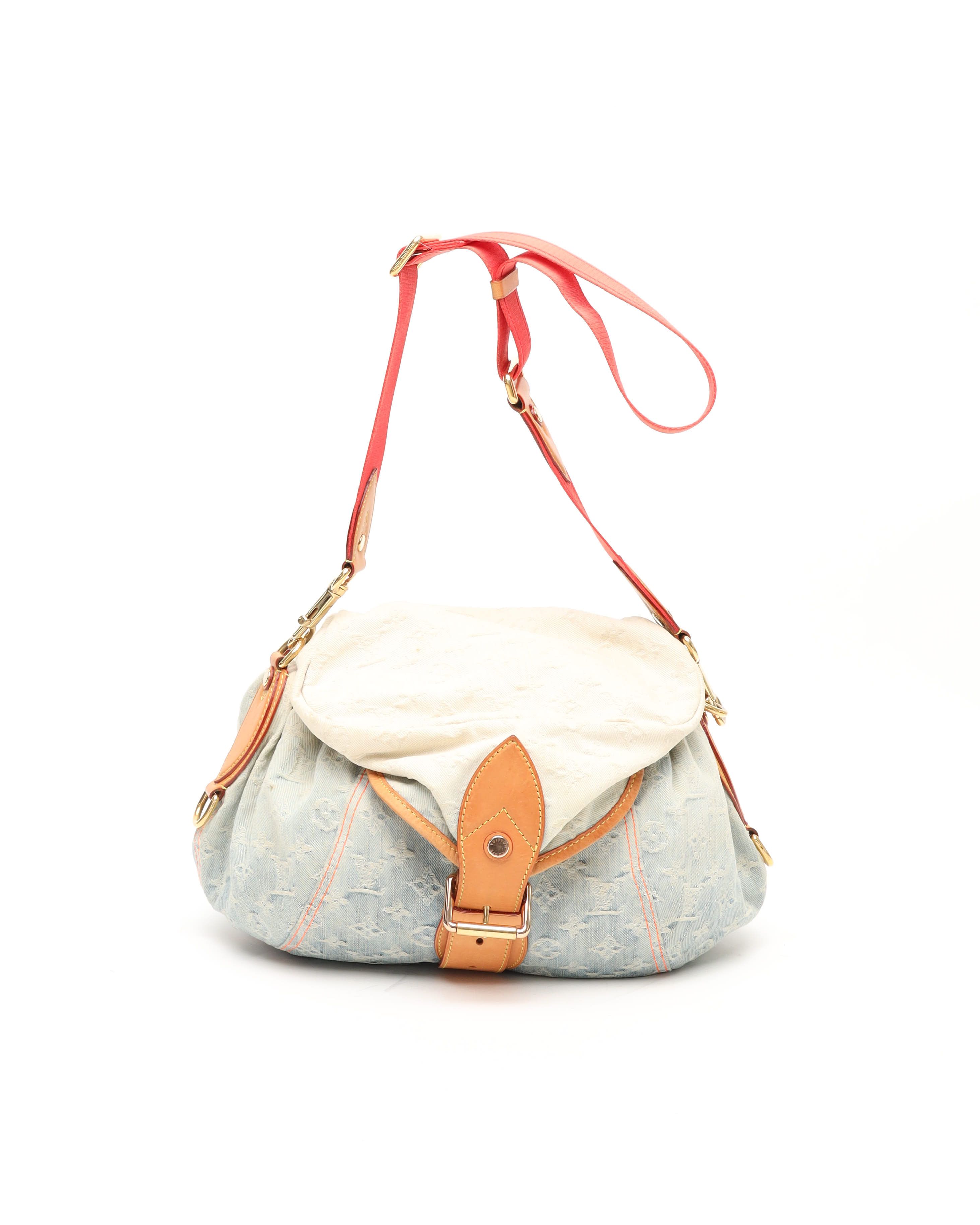 Pre-owned Louis Vuitton Denim Monogram Sunshine Bag
