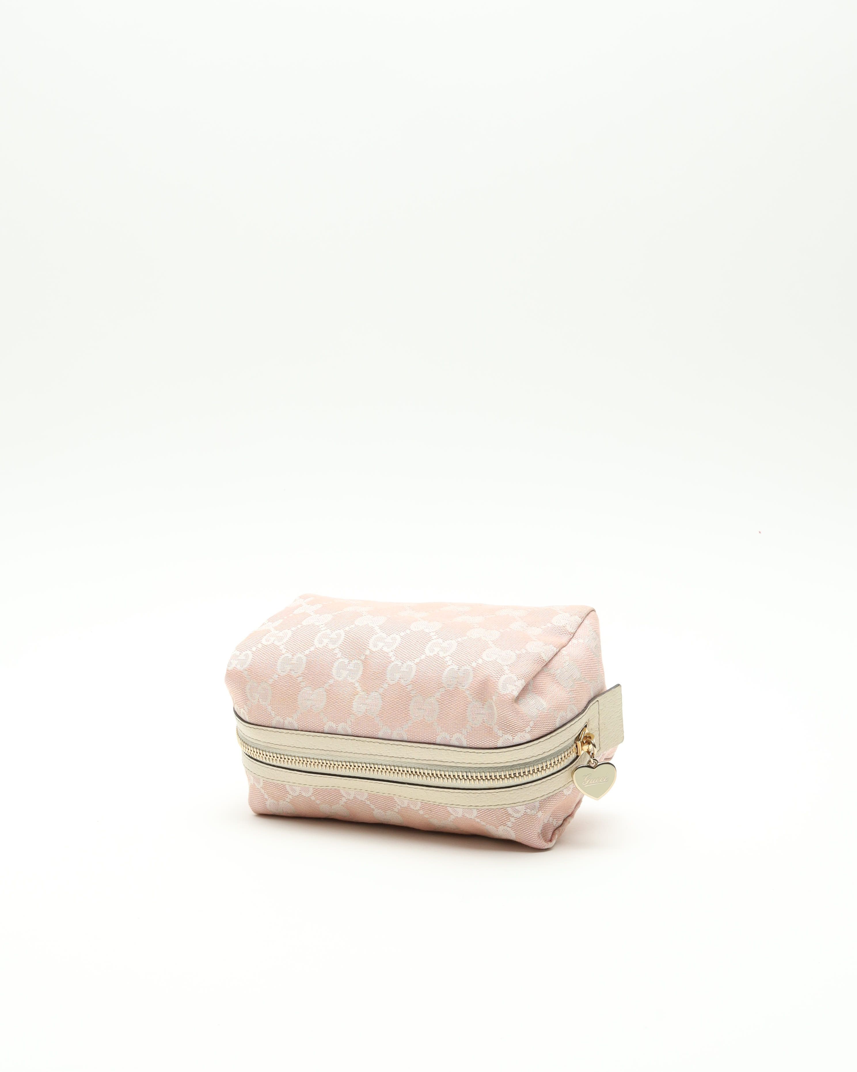 Gucci Canvas And Leather Pouch