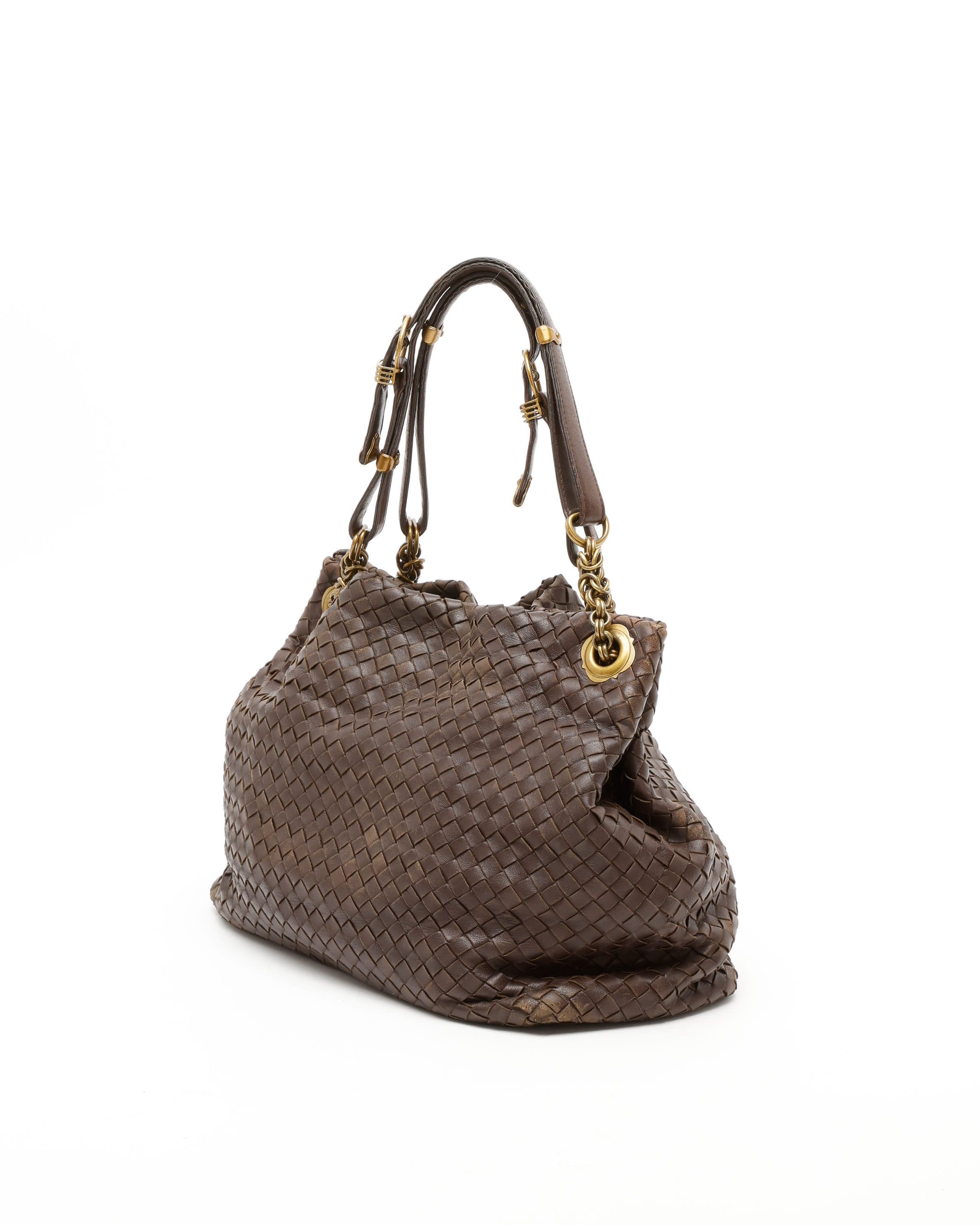 Bottega Veneta Intrecciato Capri Hobo Bag