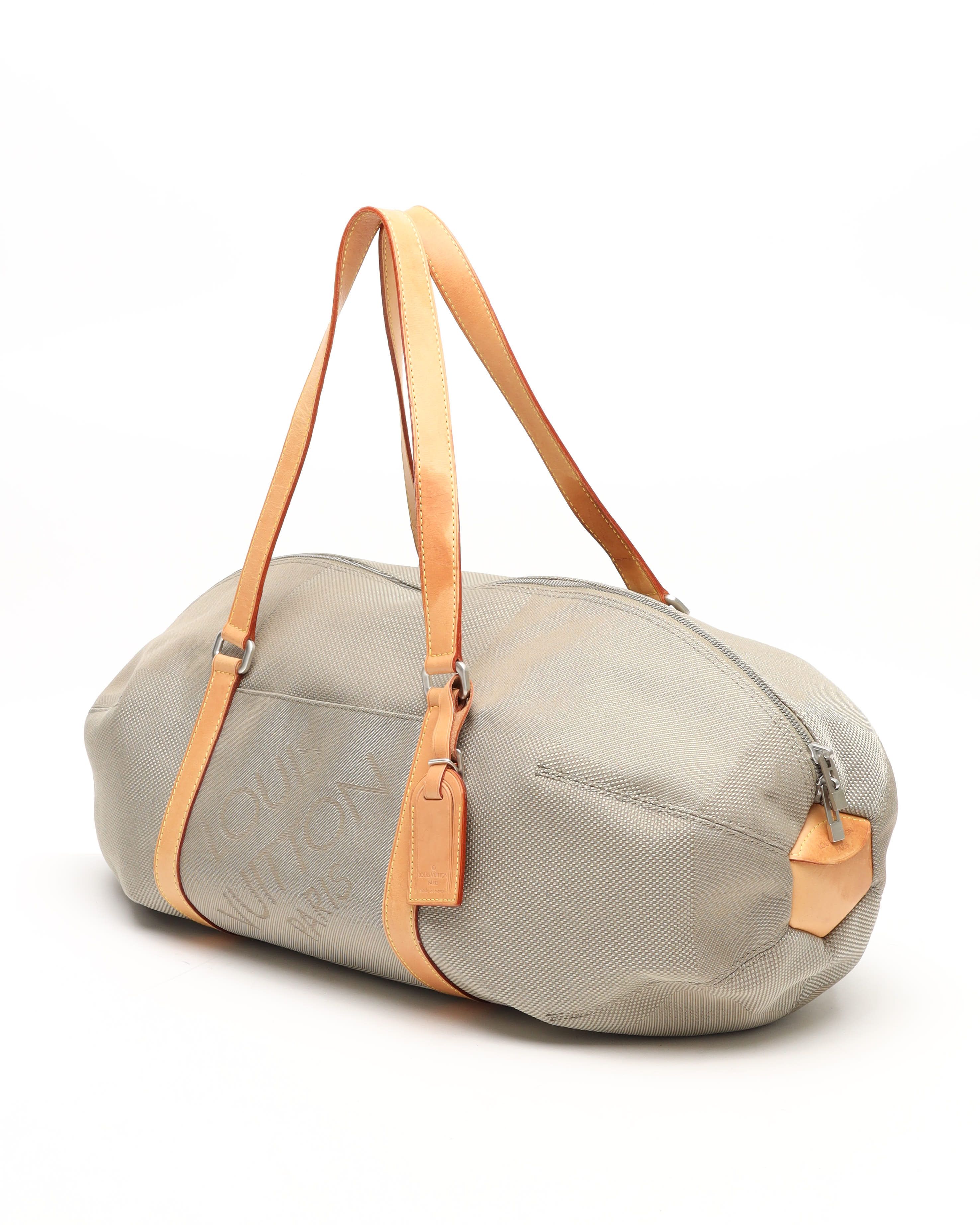 Pre-owned Louis Vuitton Damier Geant Attaquant Weekend Bag