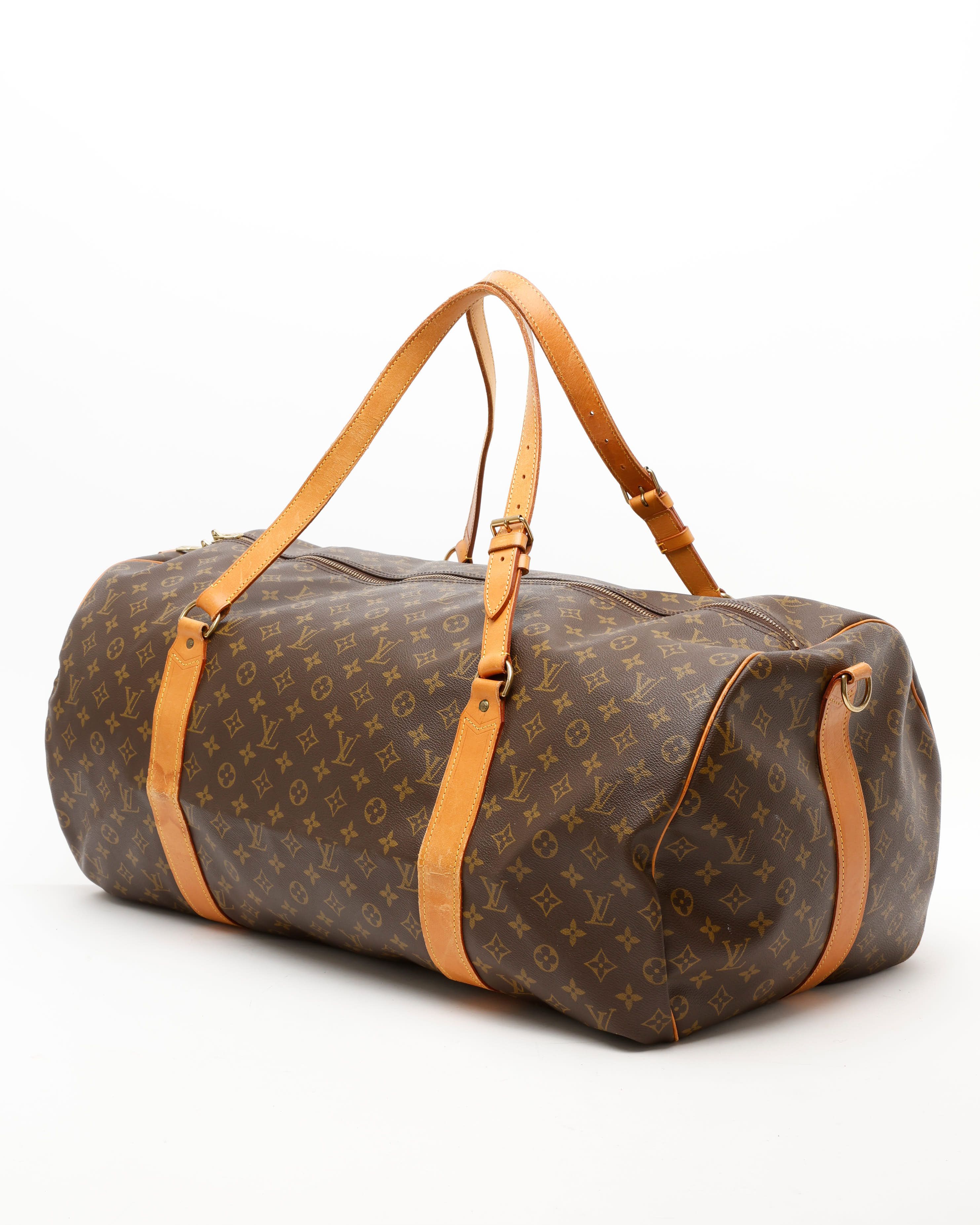 Pre-owned Louis Vuitton Monogram Sac Polochon 65 Weekend Bag