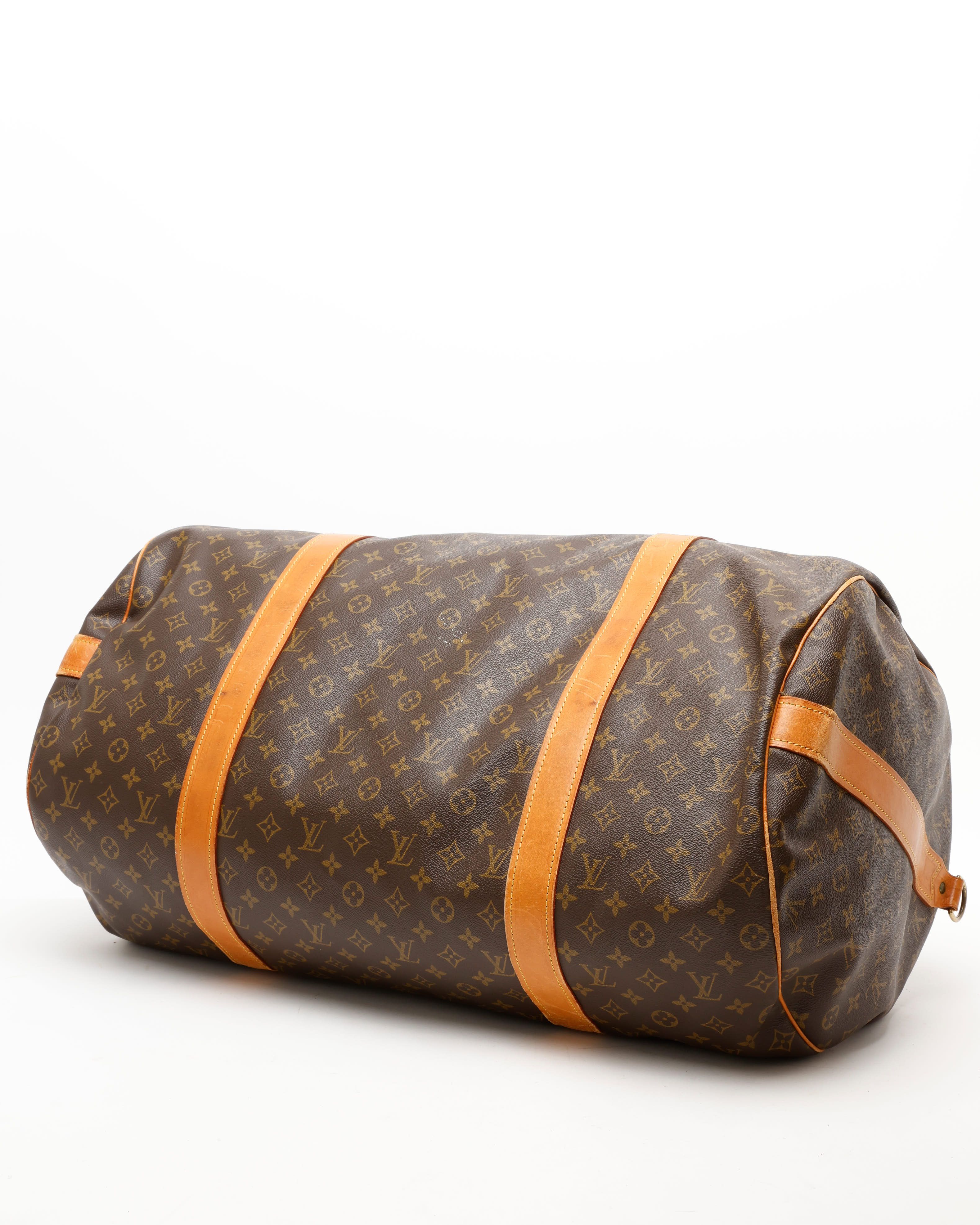 Pre-owned Louis Vuitton Monogram Sac Polochon 65 Weekend Bag