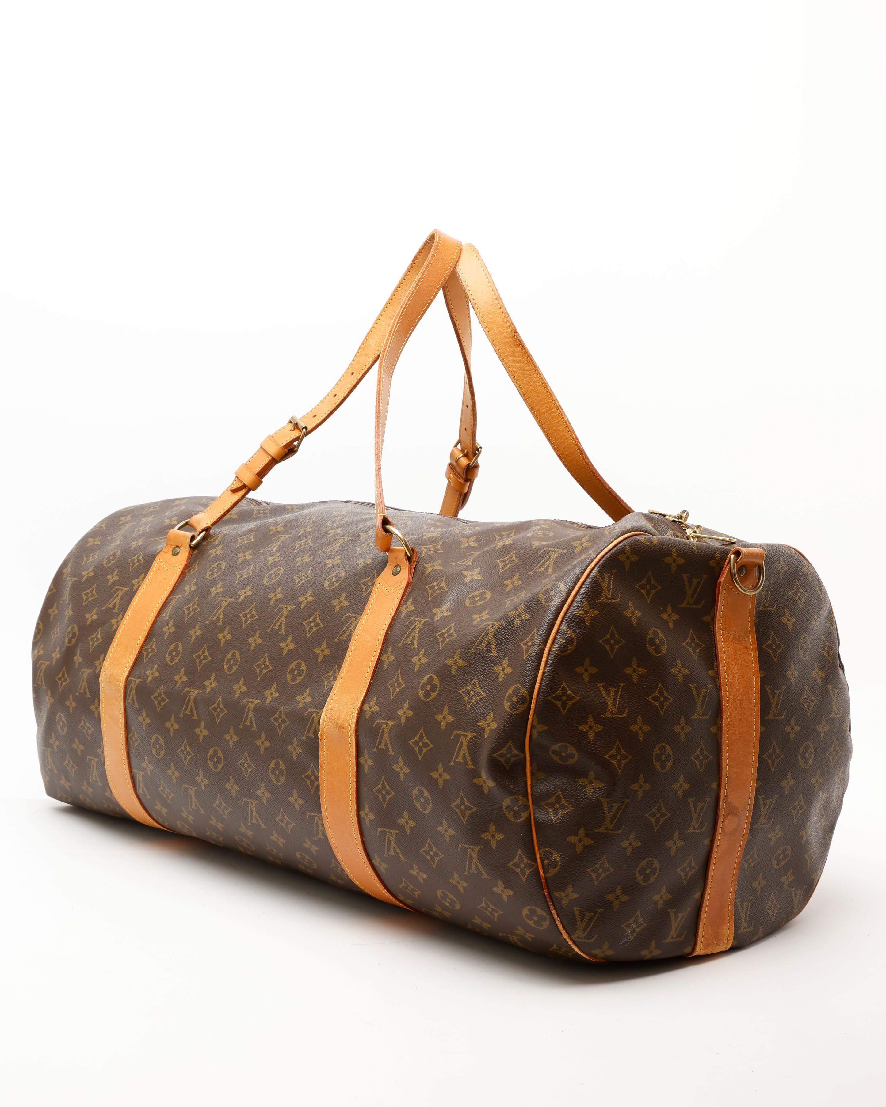 Pre-owned Louis Vuitton Monogram Sac Polochon 65 Weekend Bag