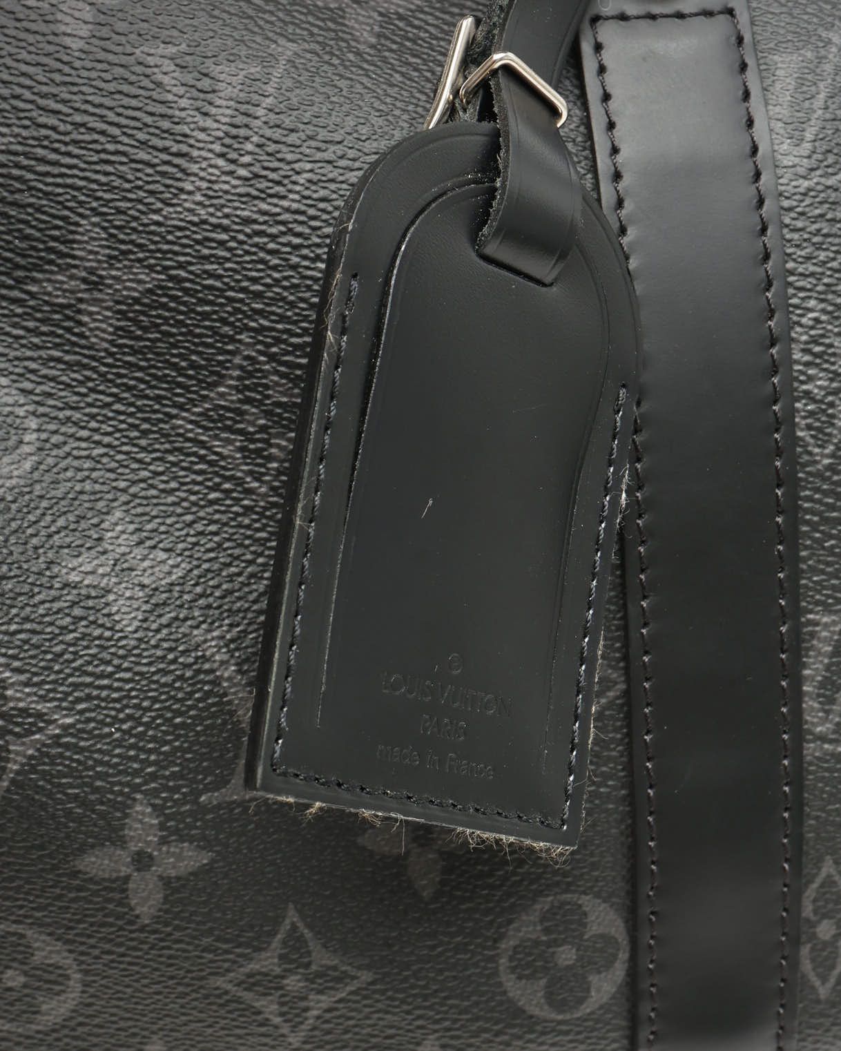 Pre-owned Louis Vuitton Monogram Eclipse Keepall Bandouliere 45 Weekend Bag
