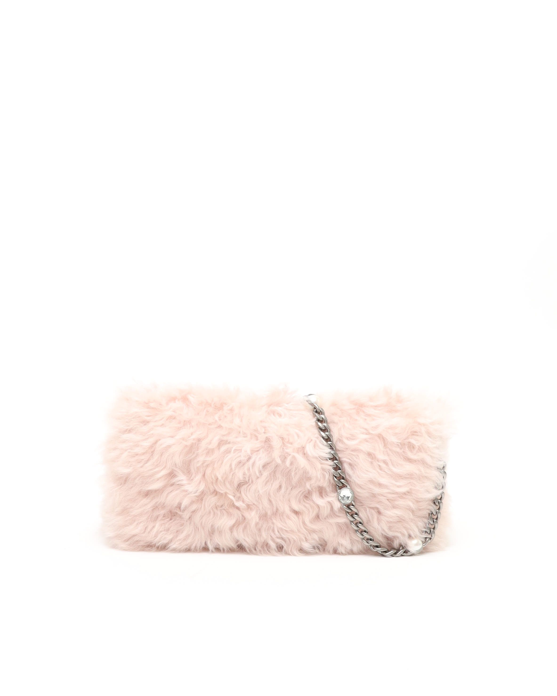 MIU MIU Shearling Crystal Bag