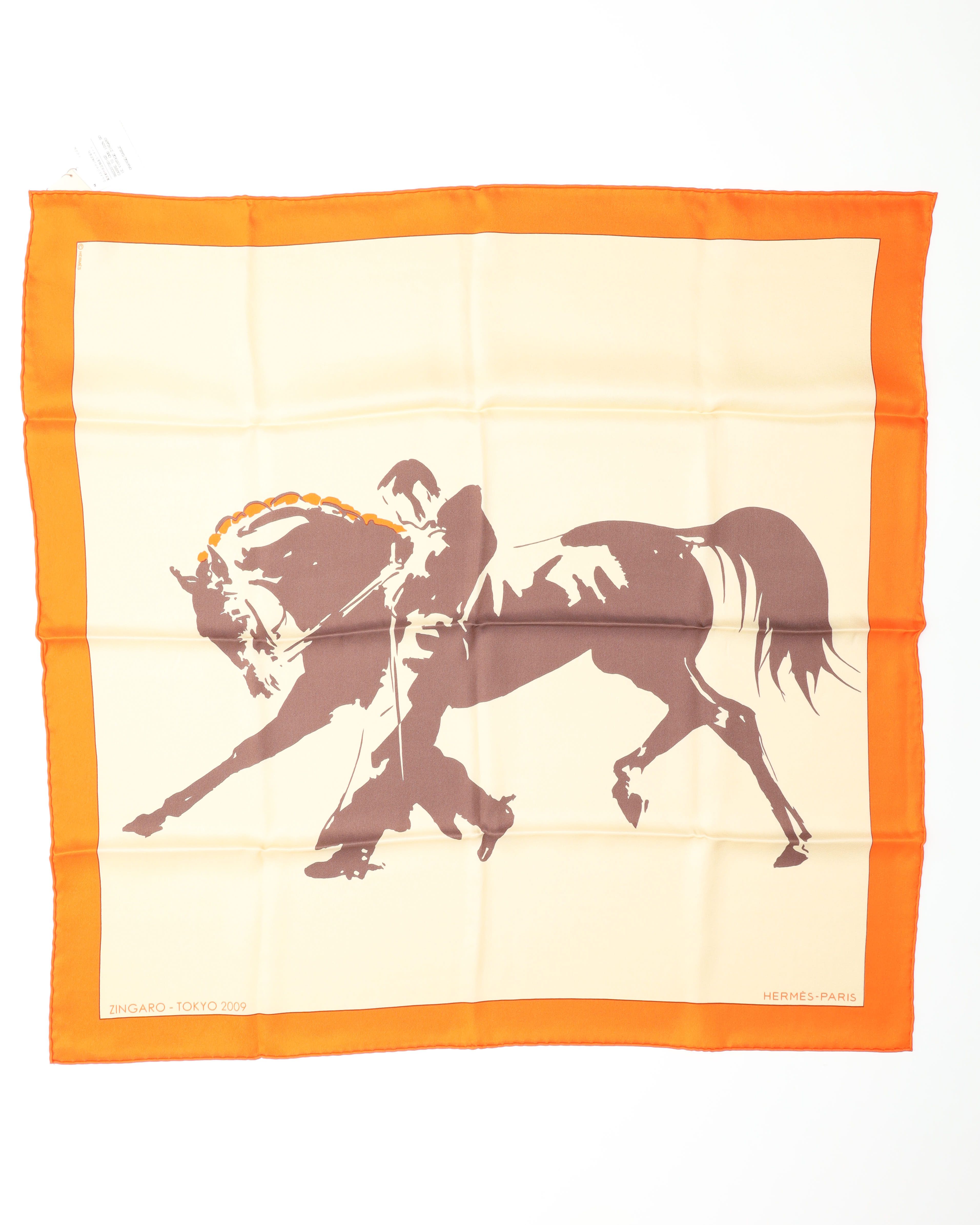 Pre-owned Hermes Hermès 70 Zingaro Silk Scarf