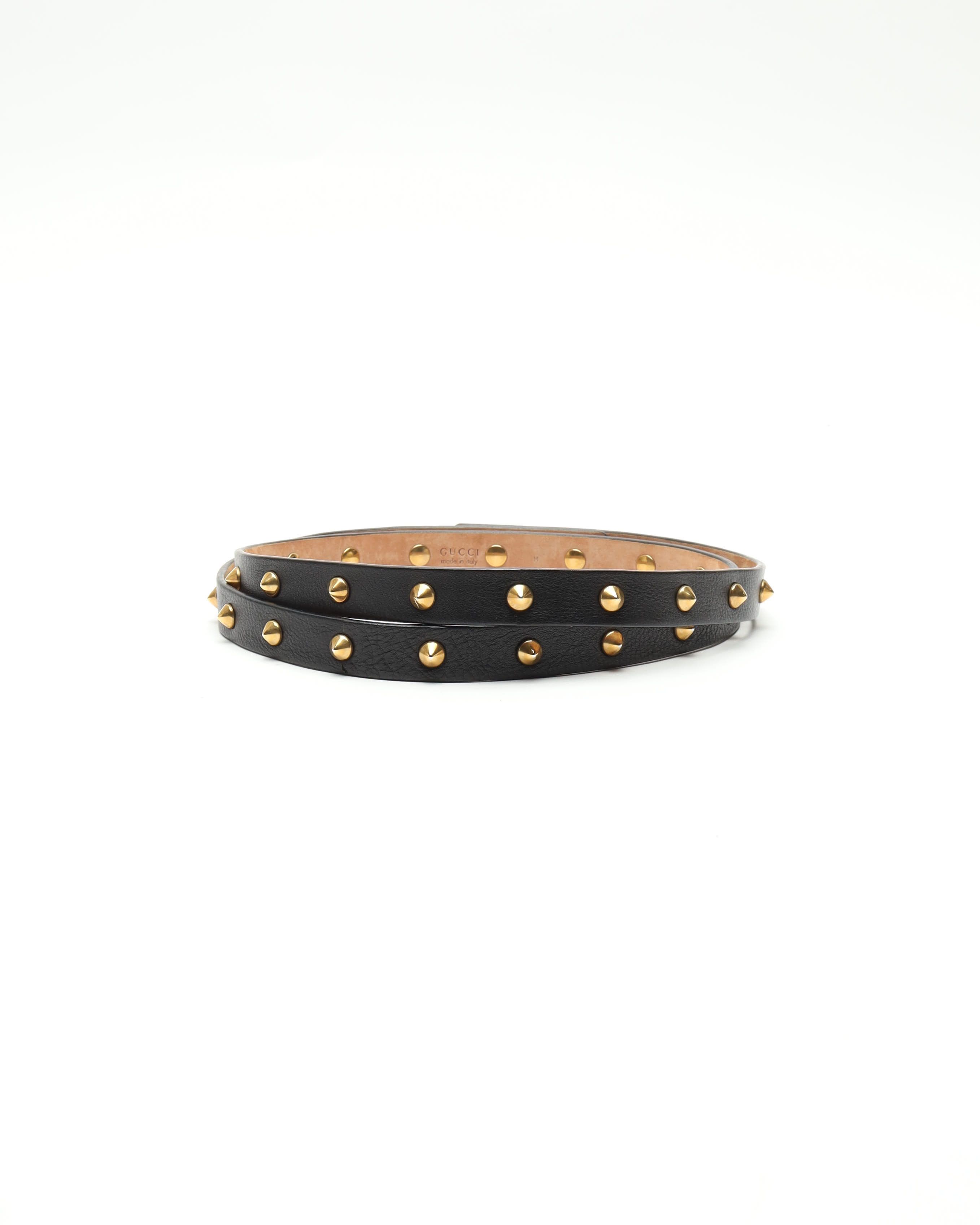 Gucci Interlocking G Leather Belt, Size M