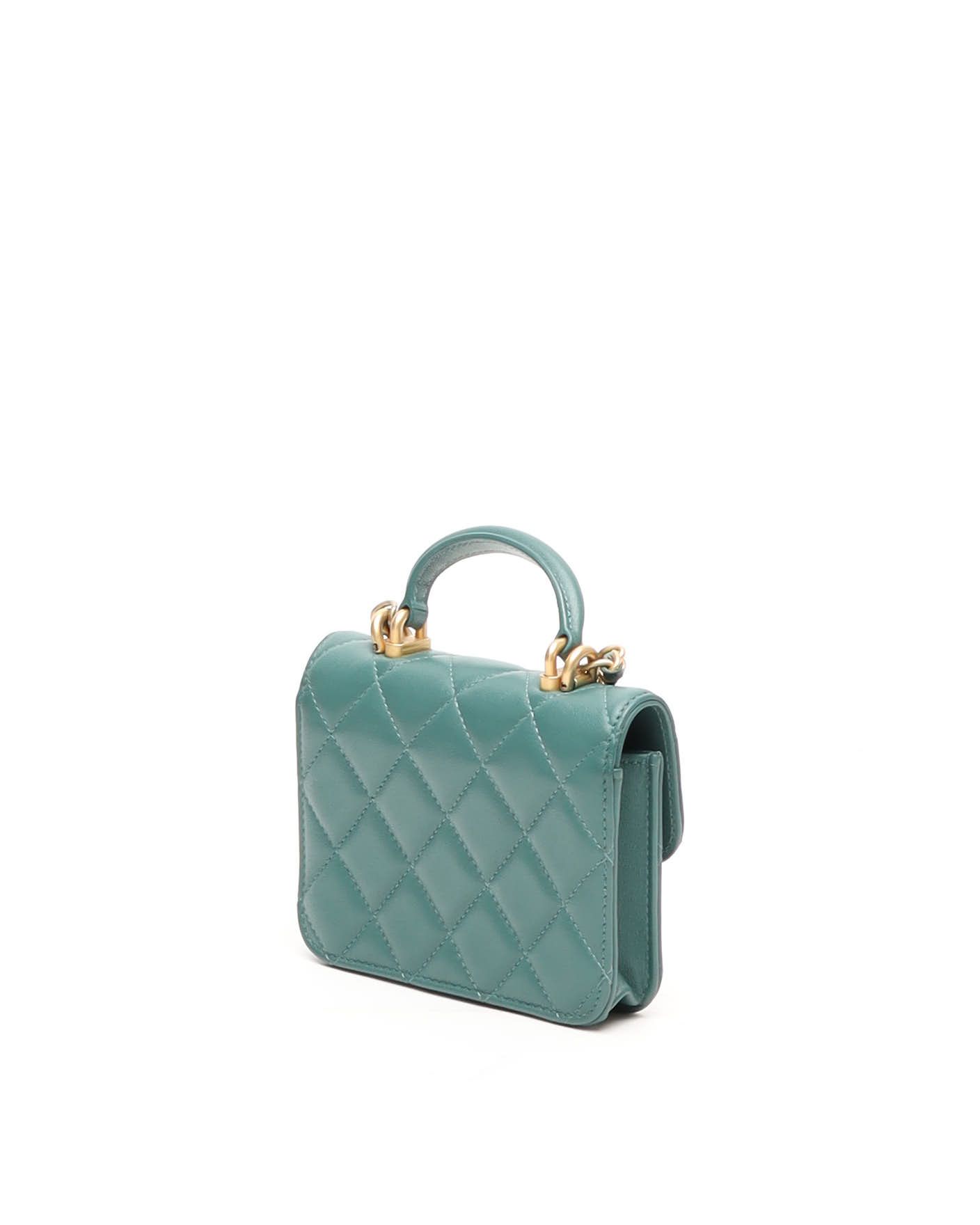 Pre-owned Chanel Mini Chain Top Handle Bag