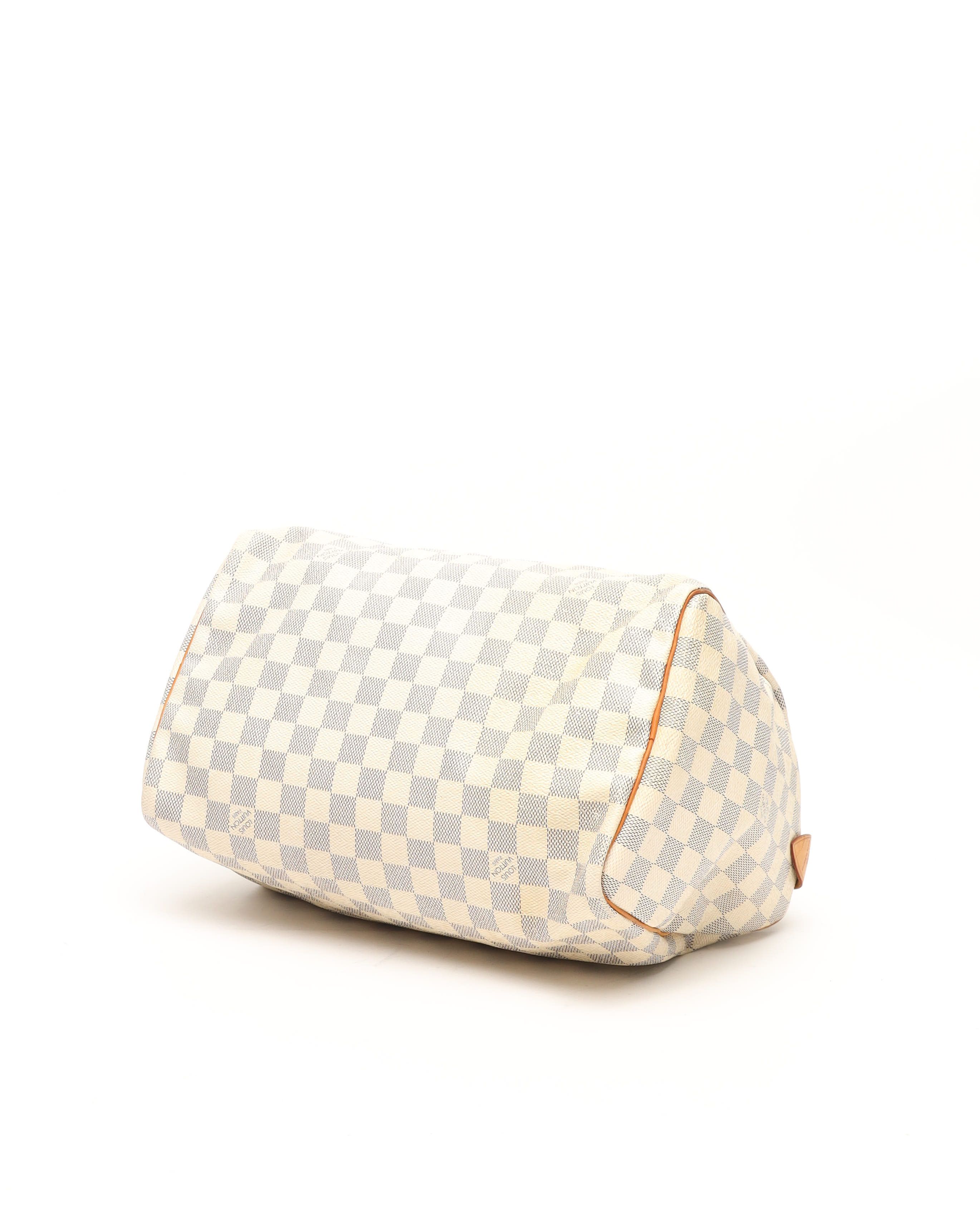 Pre-owned Louis Vuitton Damier Azur Speedy 30 Bag