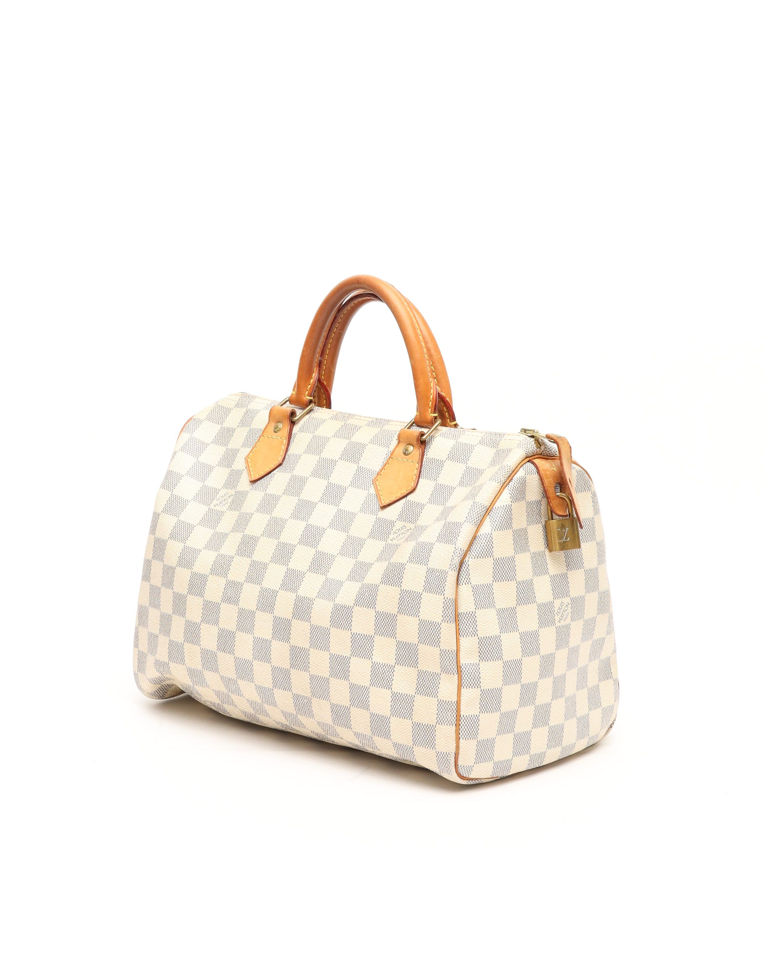 Pre-owned Louis Vuitton Damier Azur Speedy 30 Bag