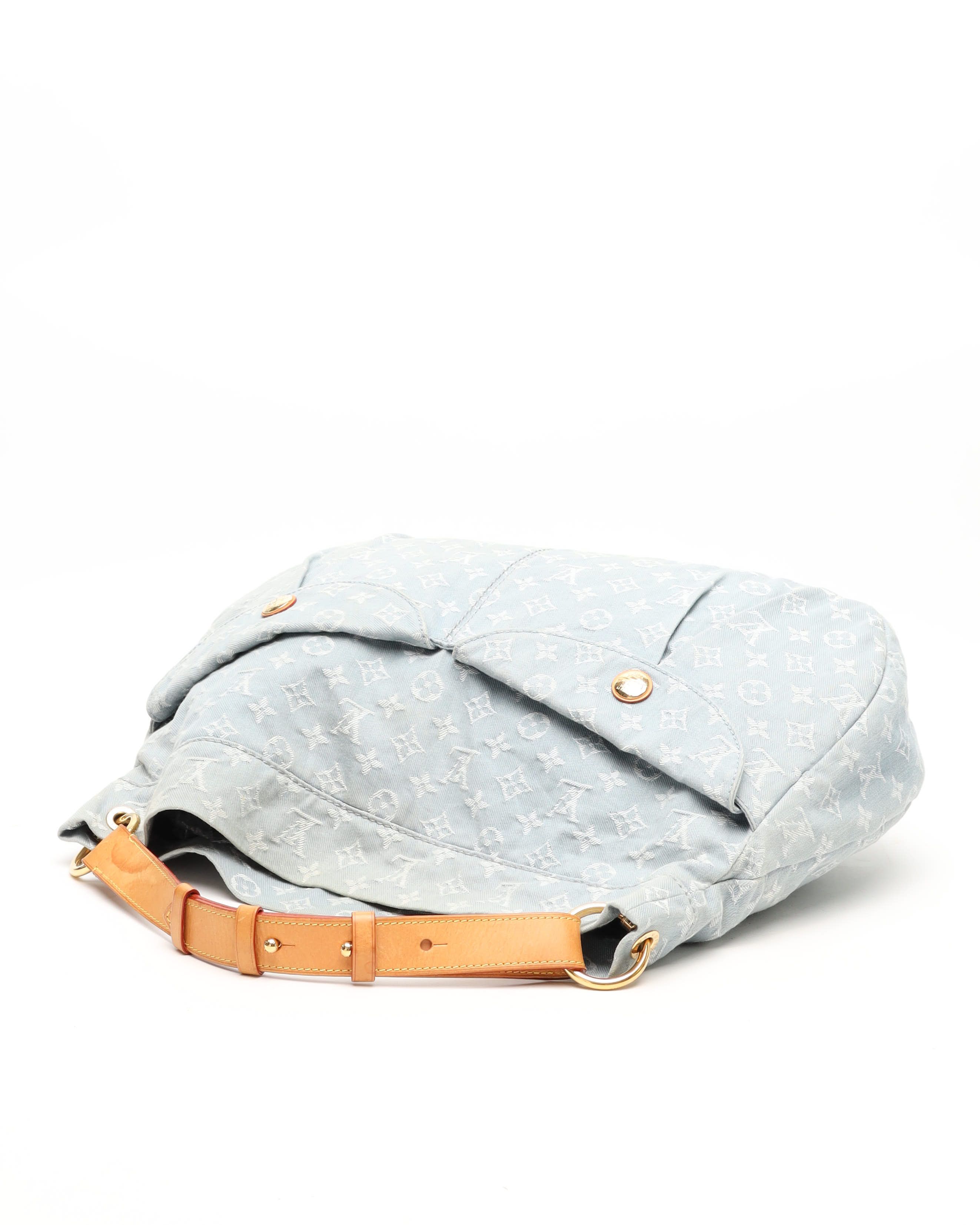 Pre-owned Louis Vuitton Monogram Denim Daily Gm Bag