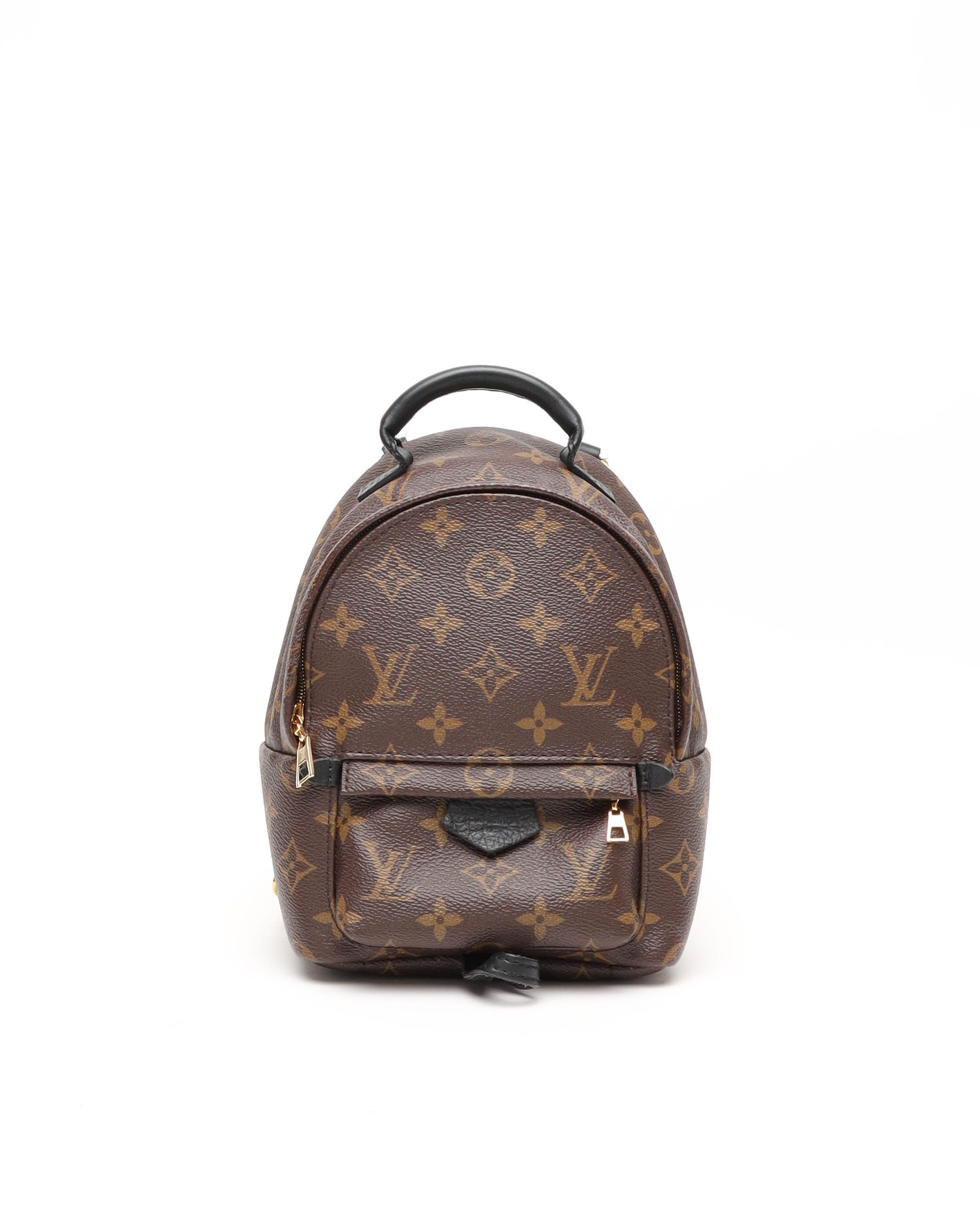 Pre-owned Louis Vuitton Monogram Mini Palm Springs Backpack