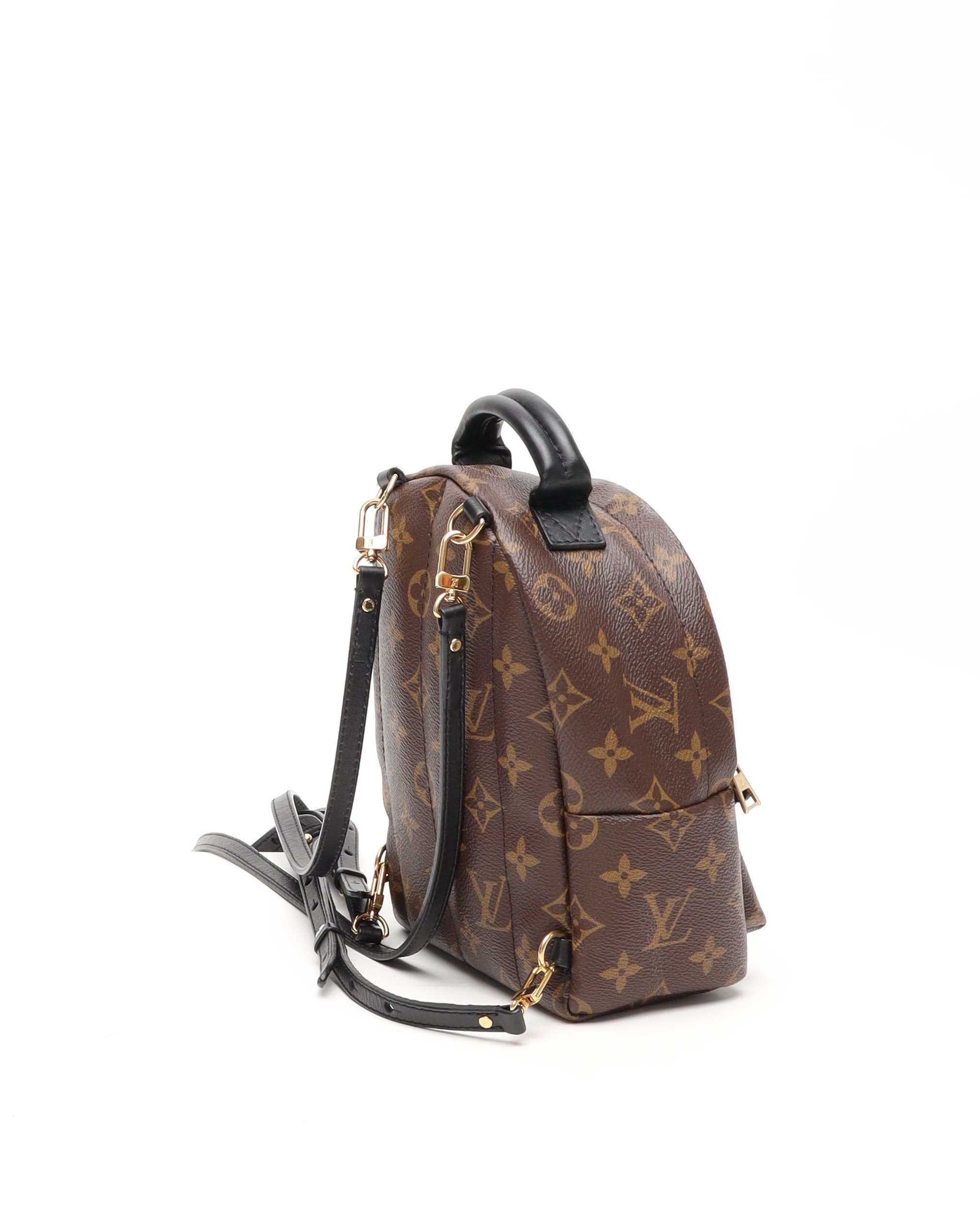Pre-owned Louis Vuitton Monogram Mini Palm Springs Backpack