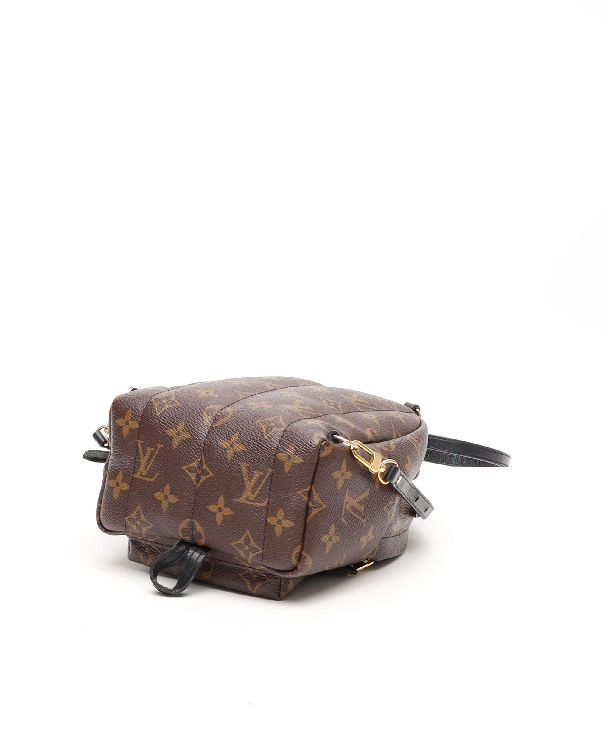 Pre-owned Louis Vuitton Monogram Mini Palm Springs Backpack