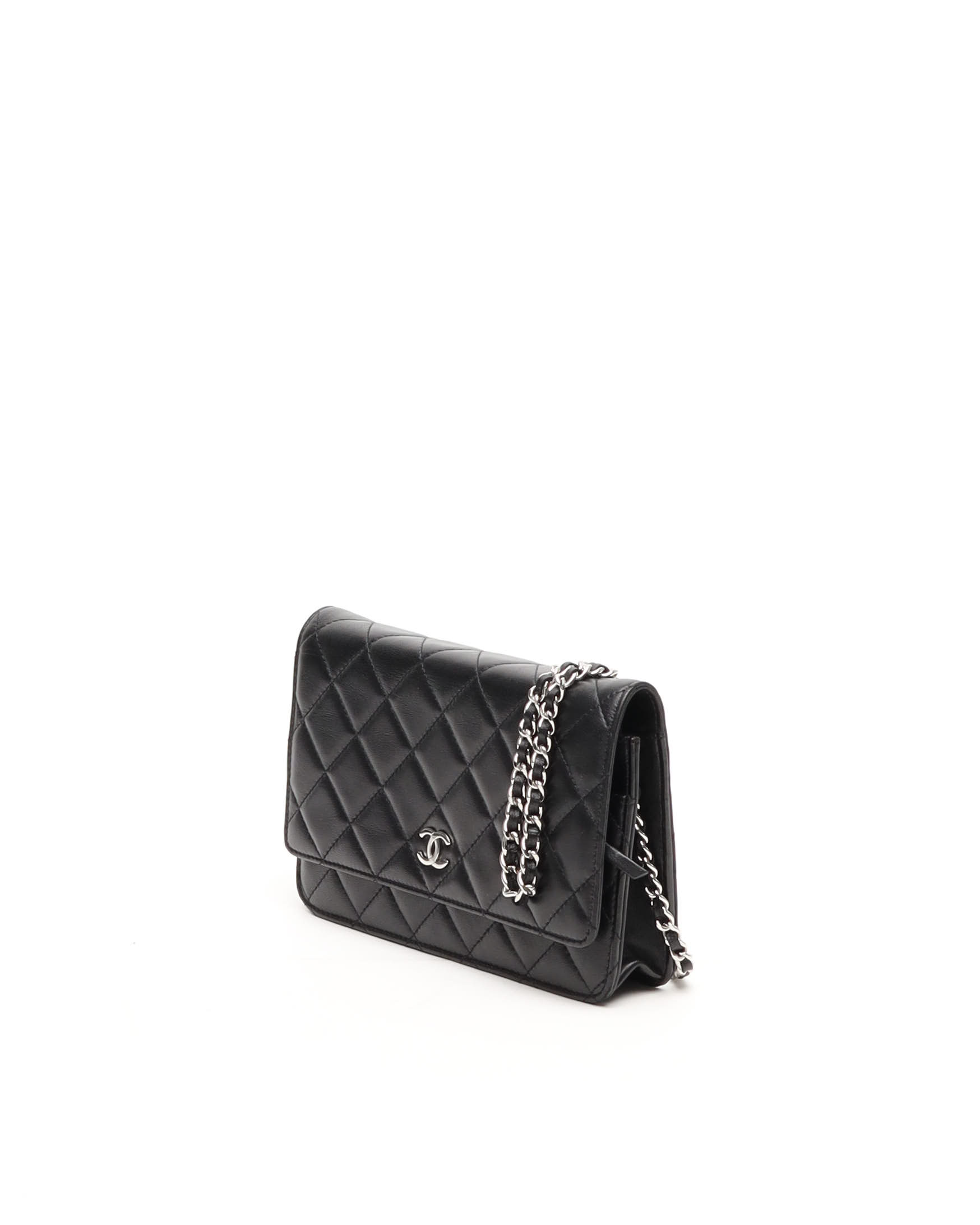 Pre-owned Chanel Classic Wallet On Chain Bag