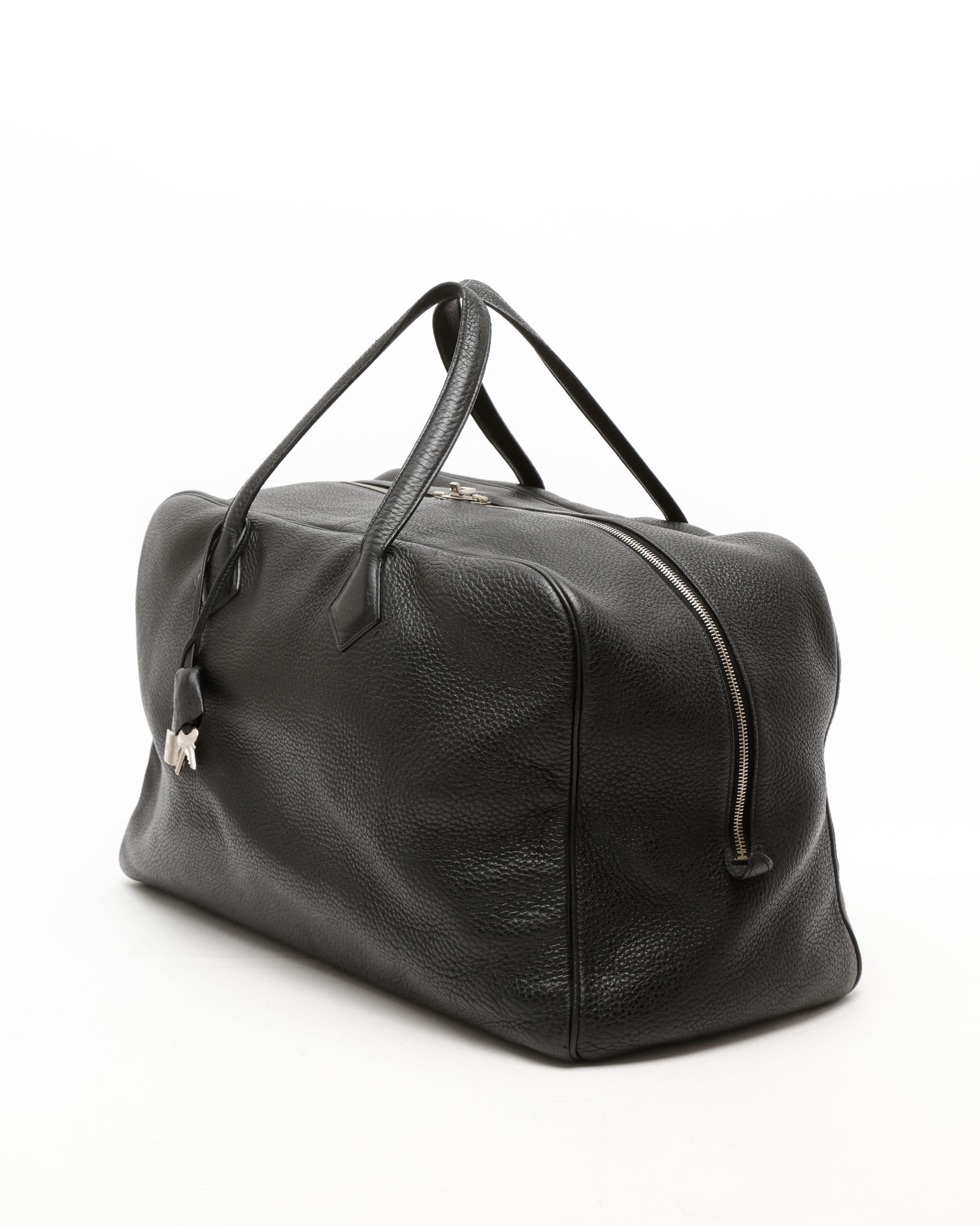 Pre-owned Hermes Hermès Victoria 50 Taurillon Clemence Weekend Bag