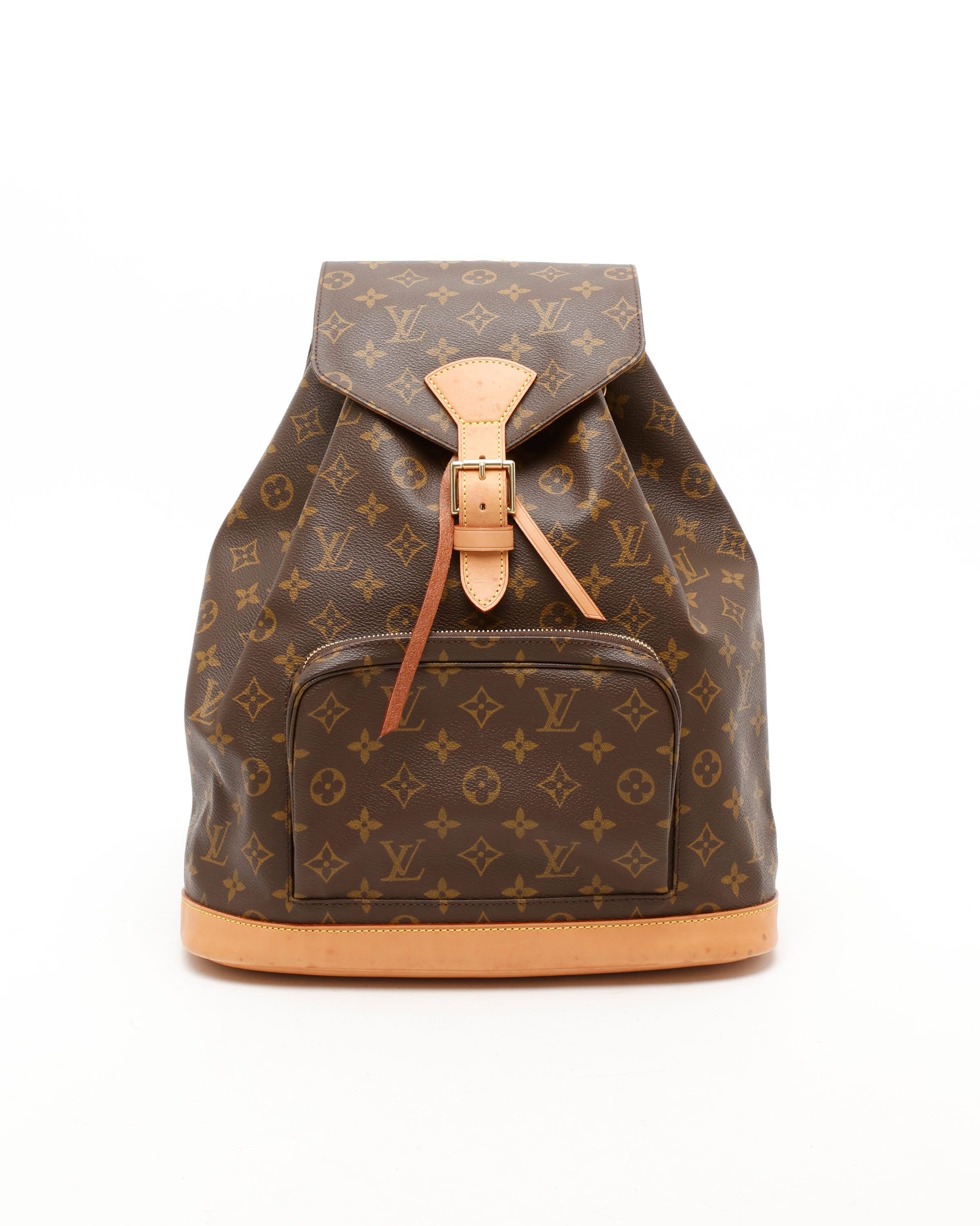 Pre-owned Louis Vuitton Monogram Montsouris Gm Backpack