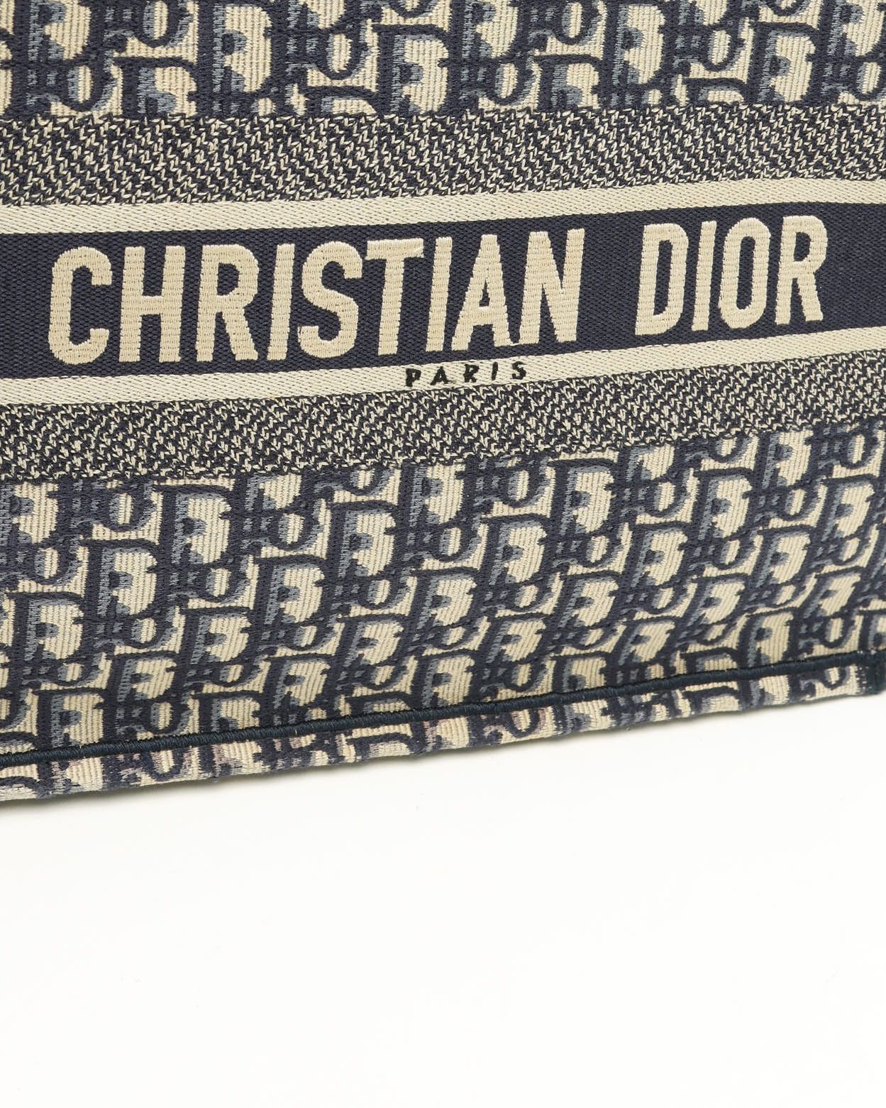 Dior Christian Medium Oblique Book Tote Bag