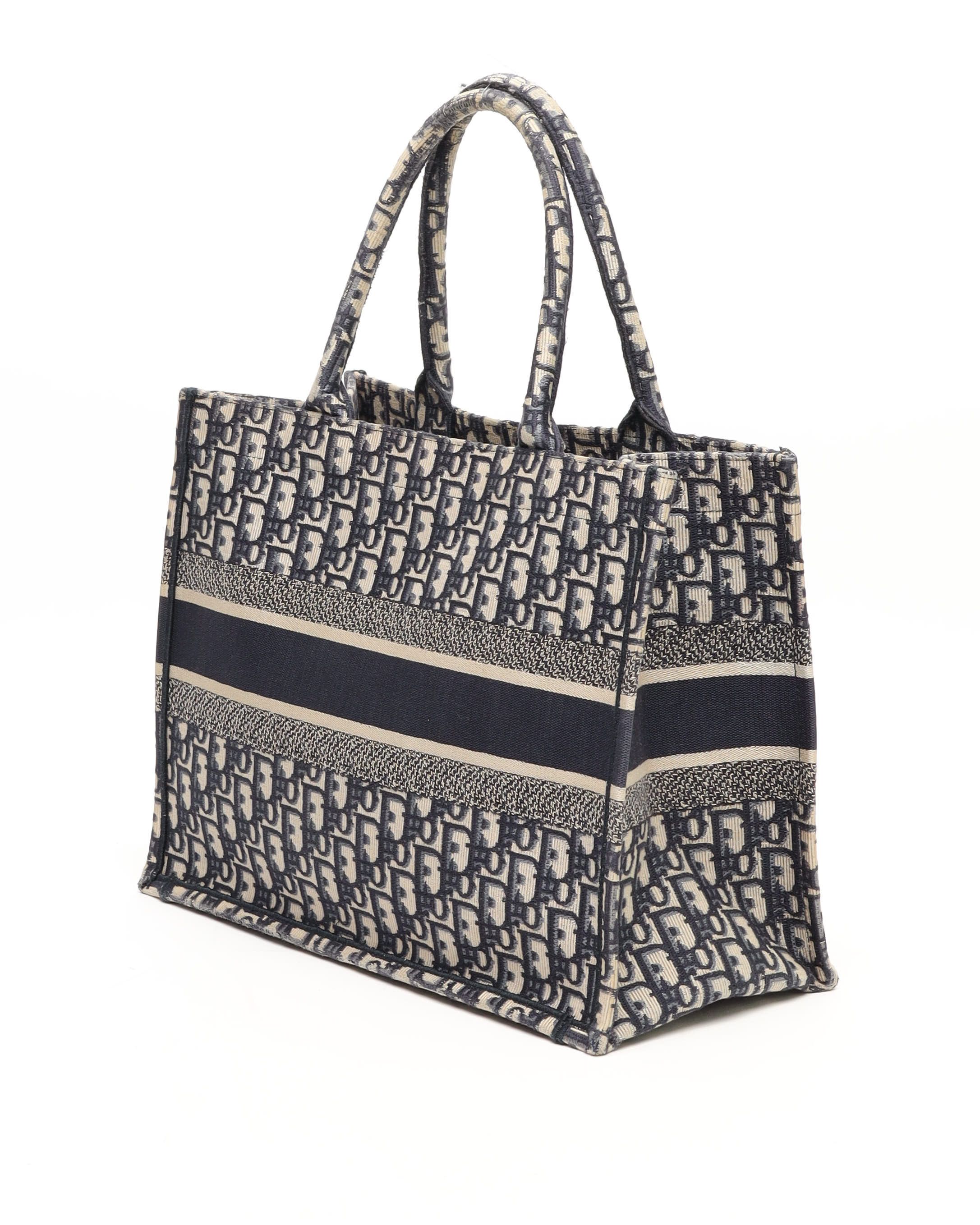 Dior Christian Medium Oblique Book Tote Bag